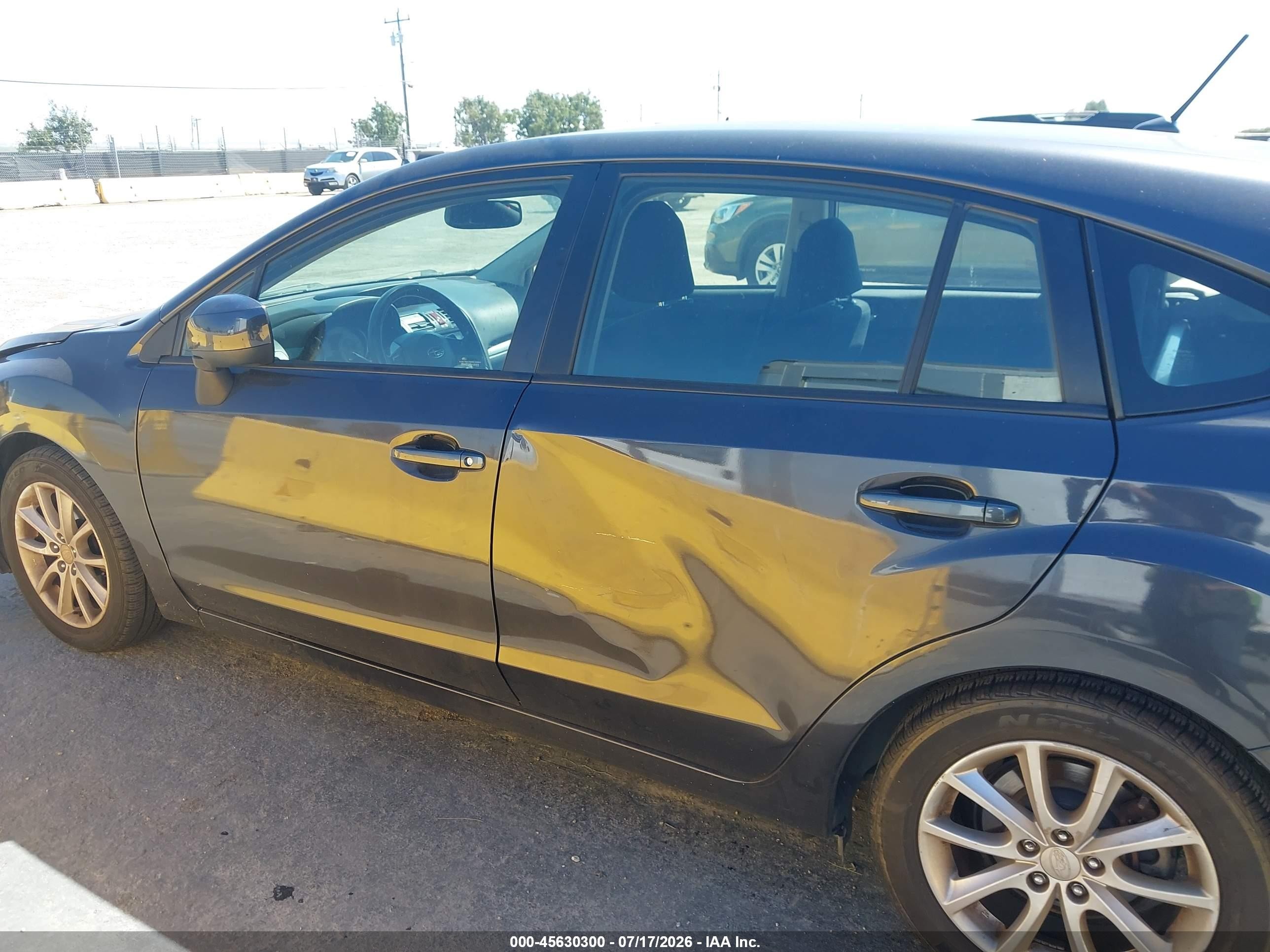 2013 Subaru Impreza 2.0i Premium Gray vin: JF1GPAC62DH835434