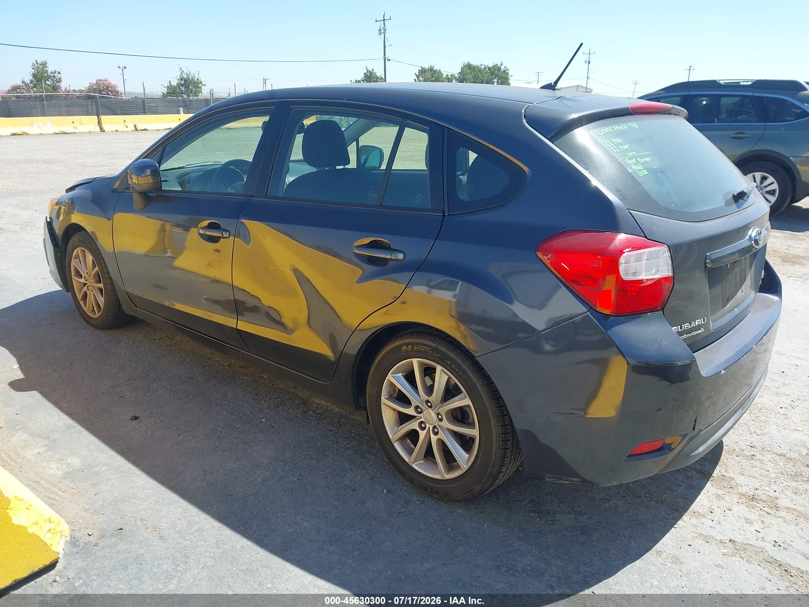 2013 Subaru Impreza 2.0i Premium Gray vin: JF1GPAC62DH835434