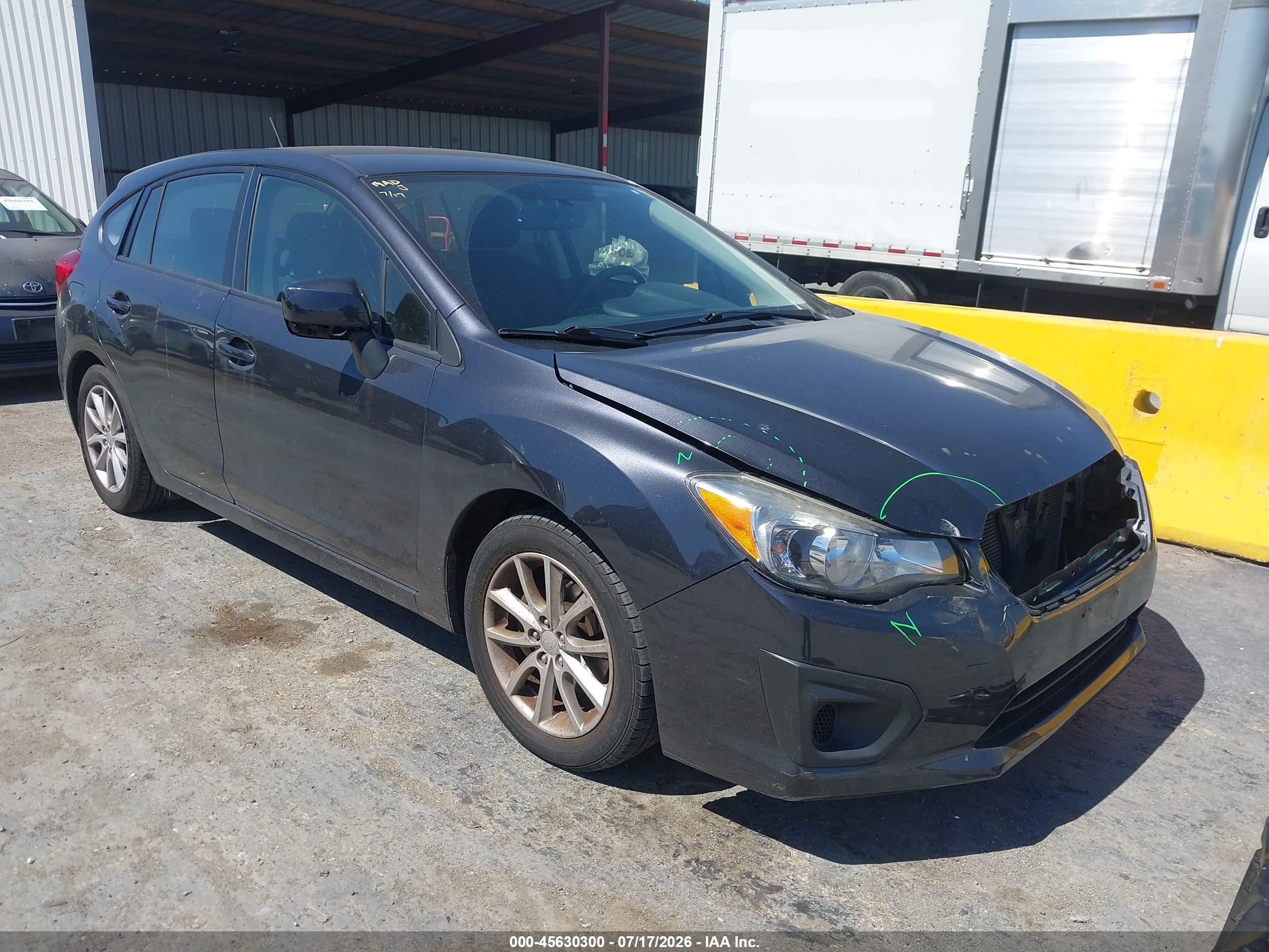 2013 Subaru Impreza 2.0i Premium Gray vin: JF1GPAC62DH835434