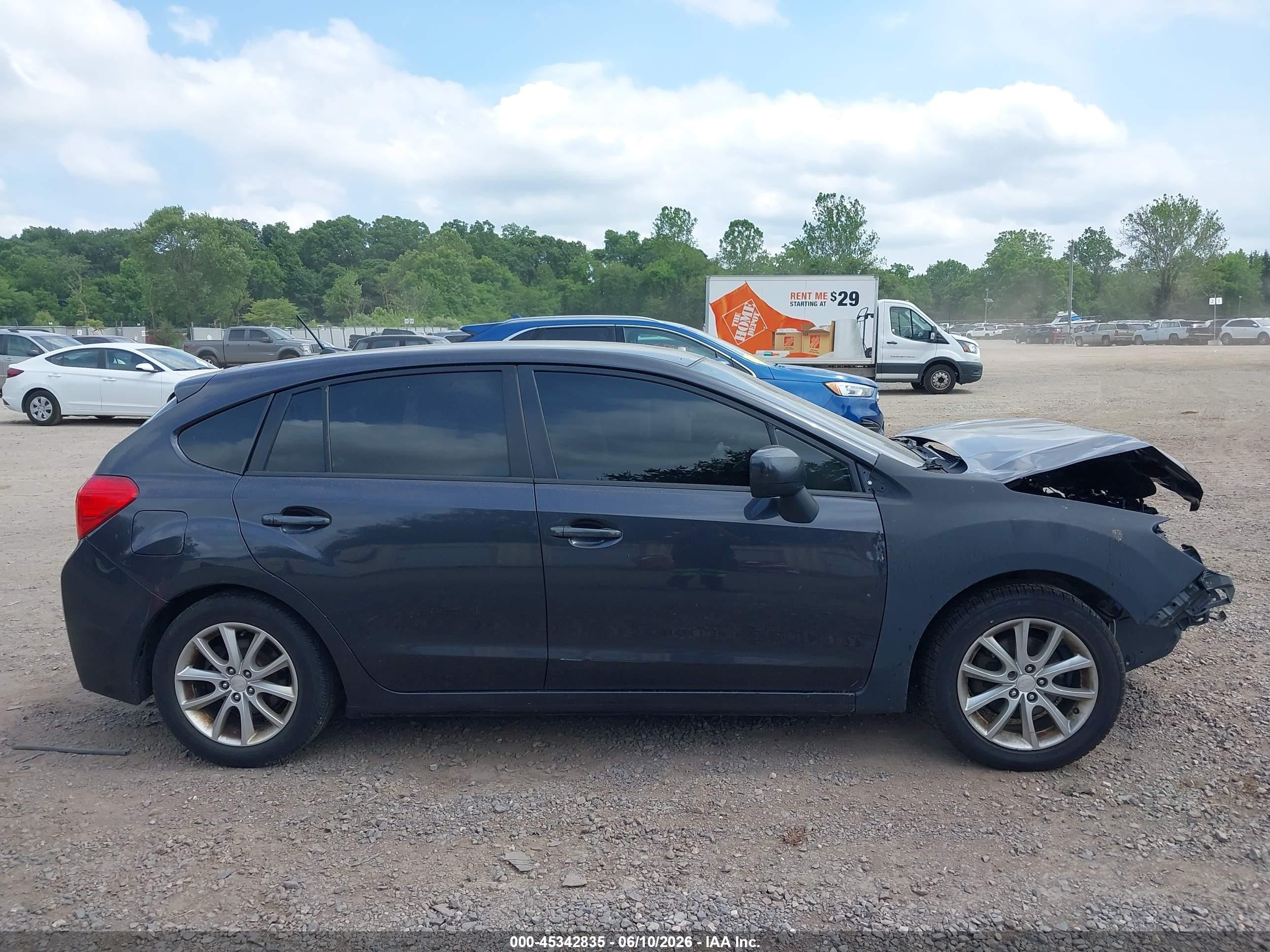 2014 Subaru Impreza 2.0i Premium Dark Blue vin: JF1GPAC62E8223686
