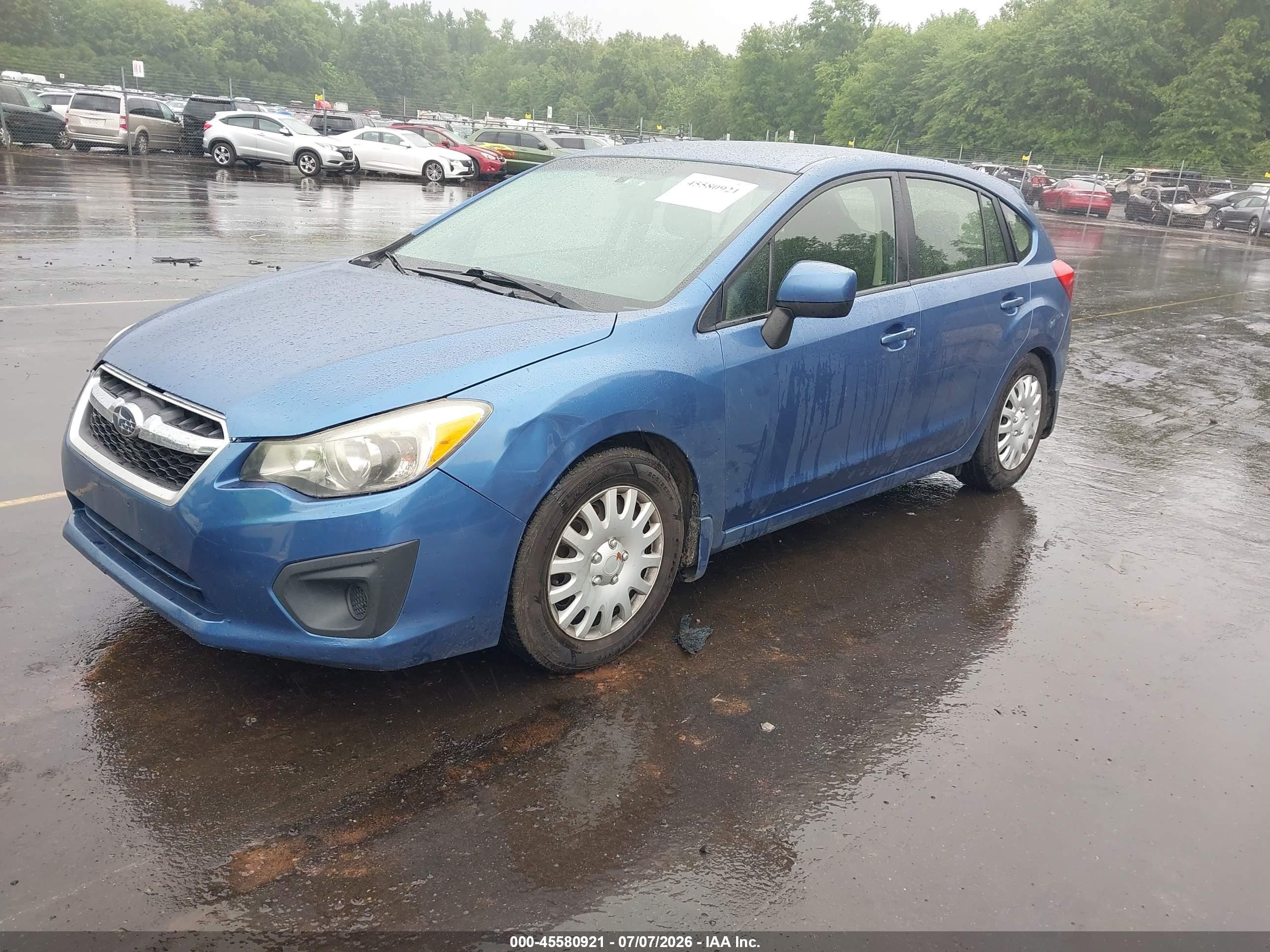 2014 Subaru Impreza 2.0i Premium Синий vin: JF1GPAC62E8247292