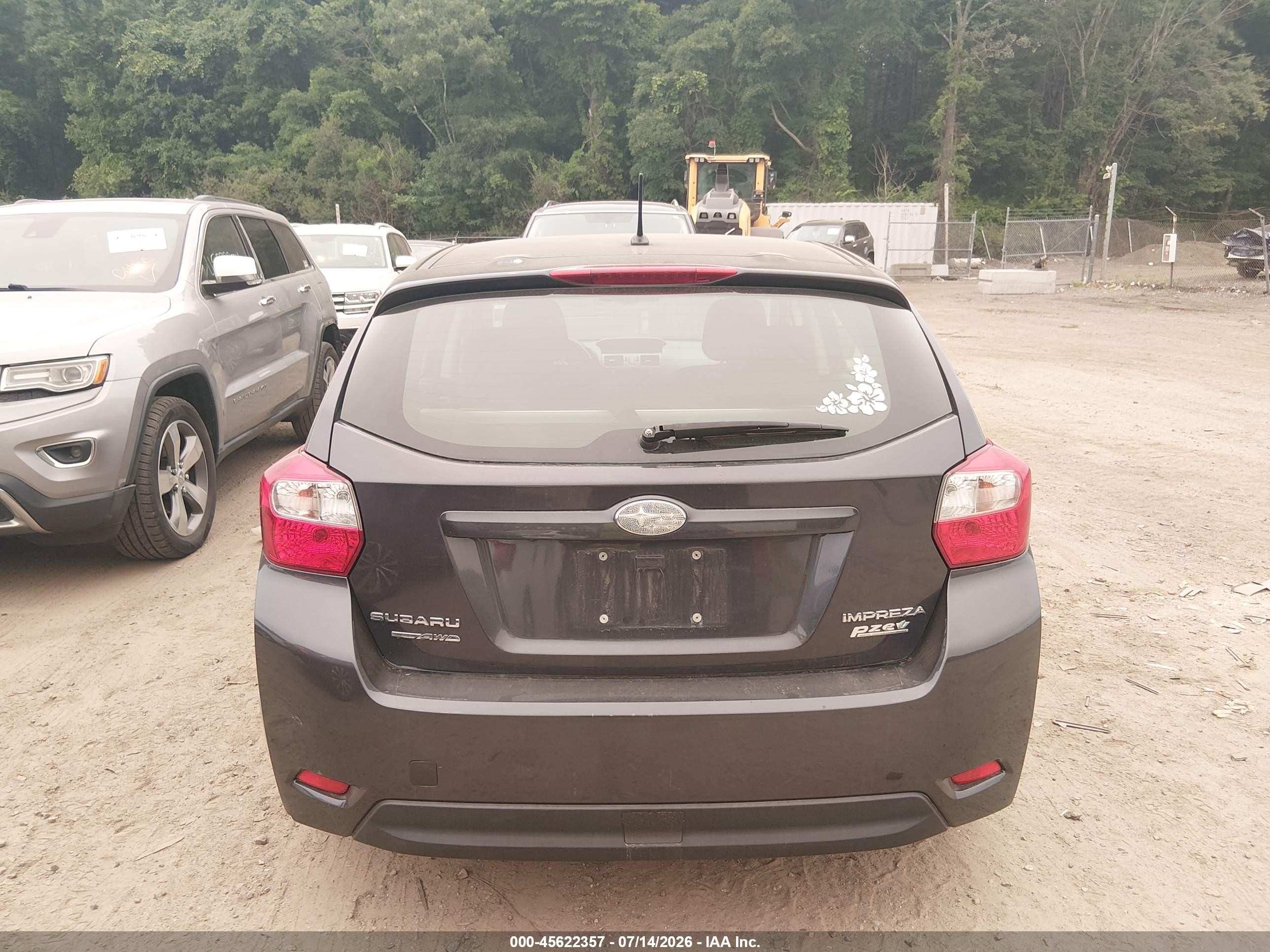 2014 Subaru Impreza 2.0i Premium Gray vin: JF1GPAC62E8249222