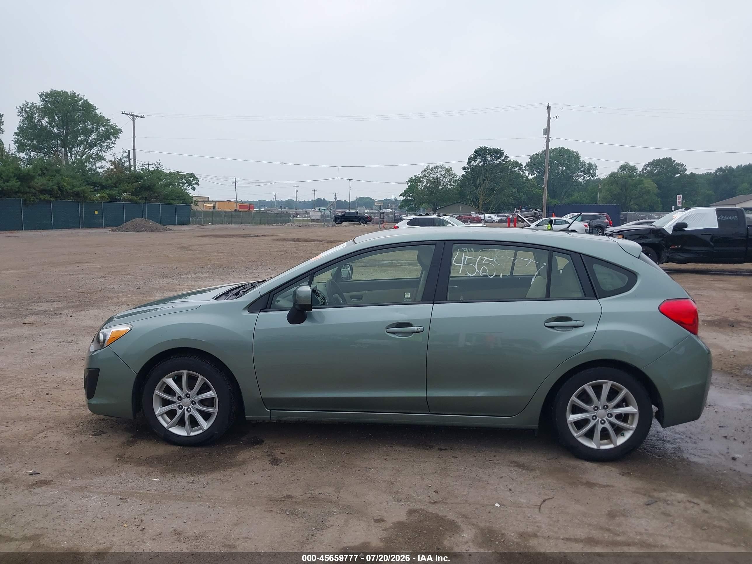 2014 Subaru Impreza 2.0i Premium Green vin: JF1GPAC62E8261936
