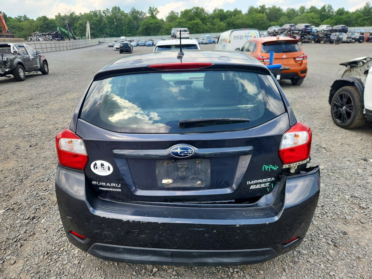 2014 Subaru Impreza Premium Blue vin: JF1GPAC62E8278252