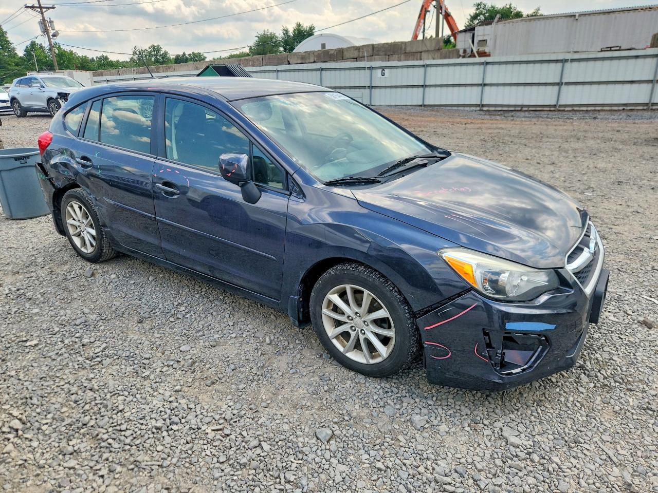 2014 Subaru Impreza Premium Blue vin: JF1GPAC62E8278252