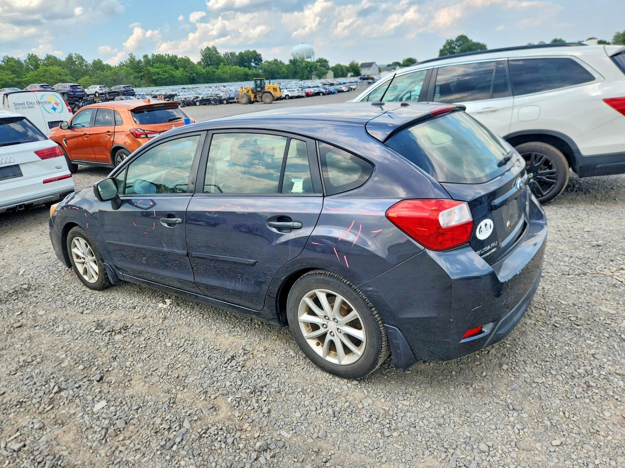 2014 Subaru Impreza Premium Blue vin: JF1GPAC62E8278252