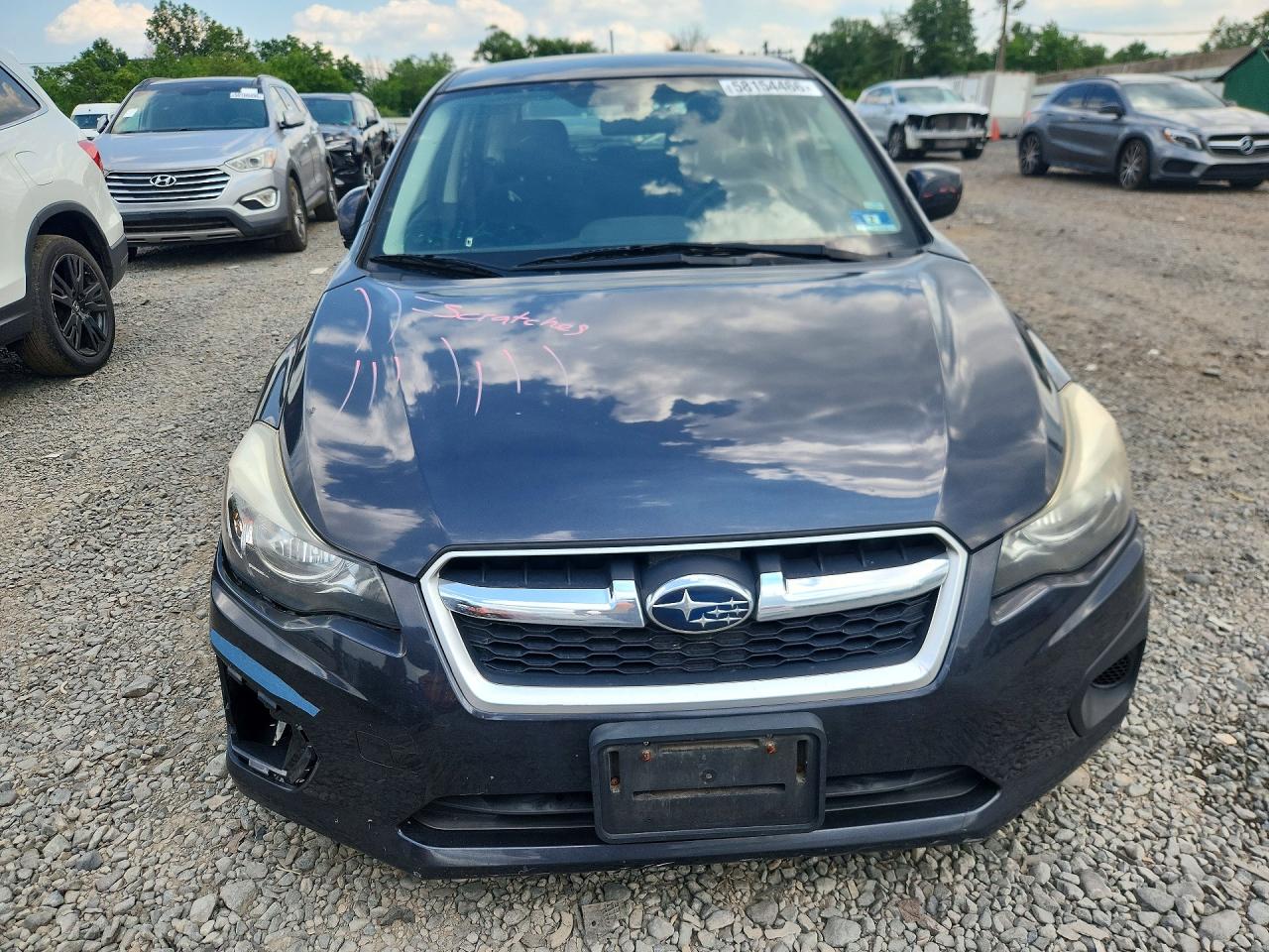 2014 Subaru Impreza Premium Blue vin: JF1GPAC62E8278252