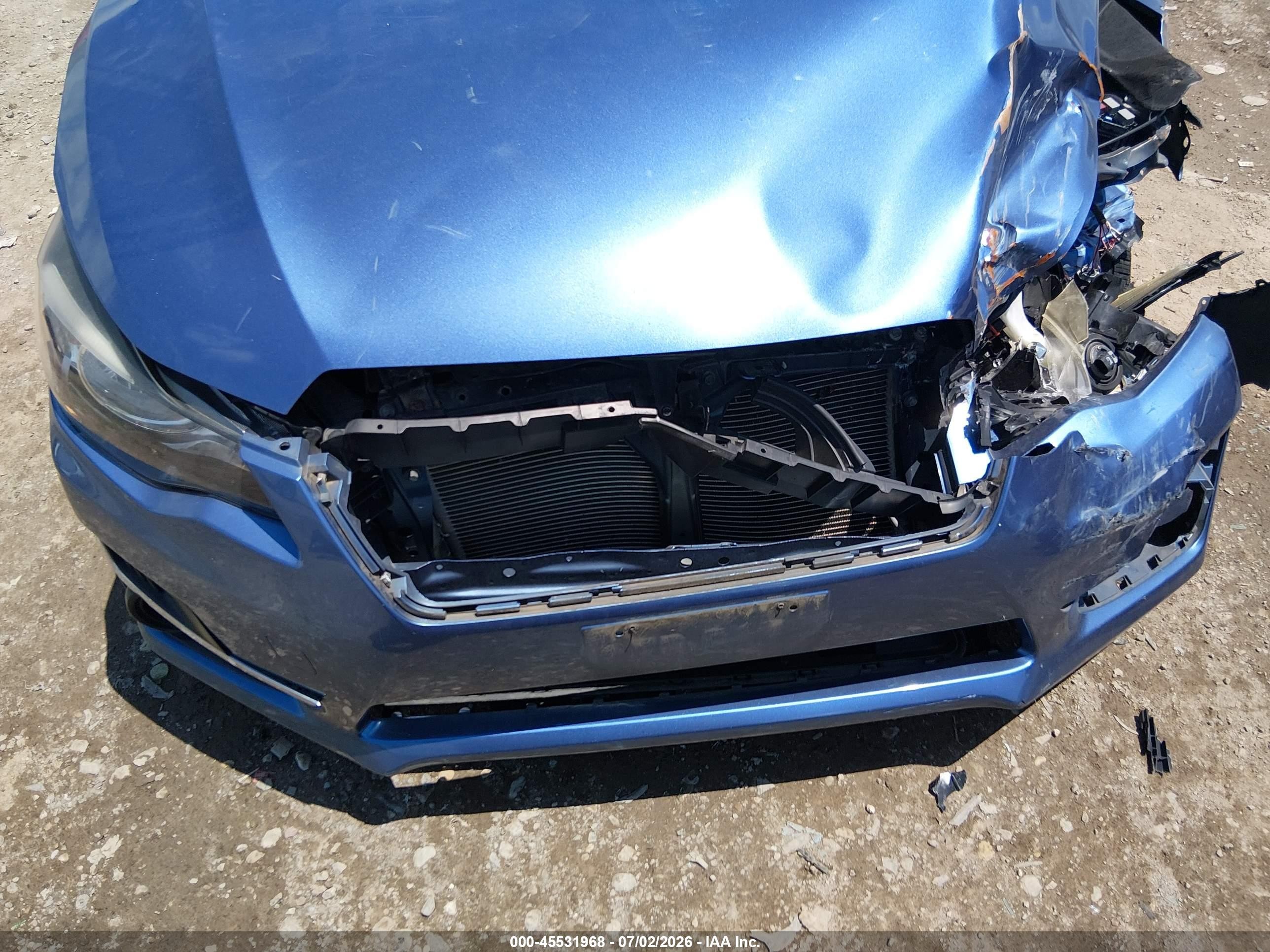 2015 Subaru Impreza 2.0i Premium Blue vin: JF1GPAC62F8207716