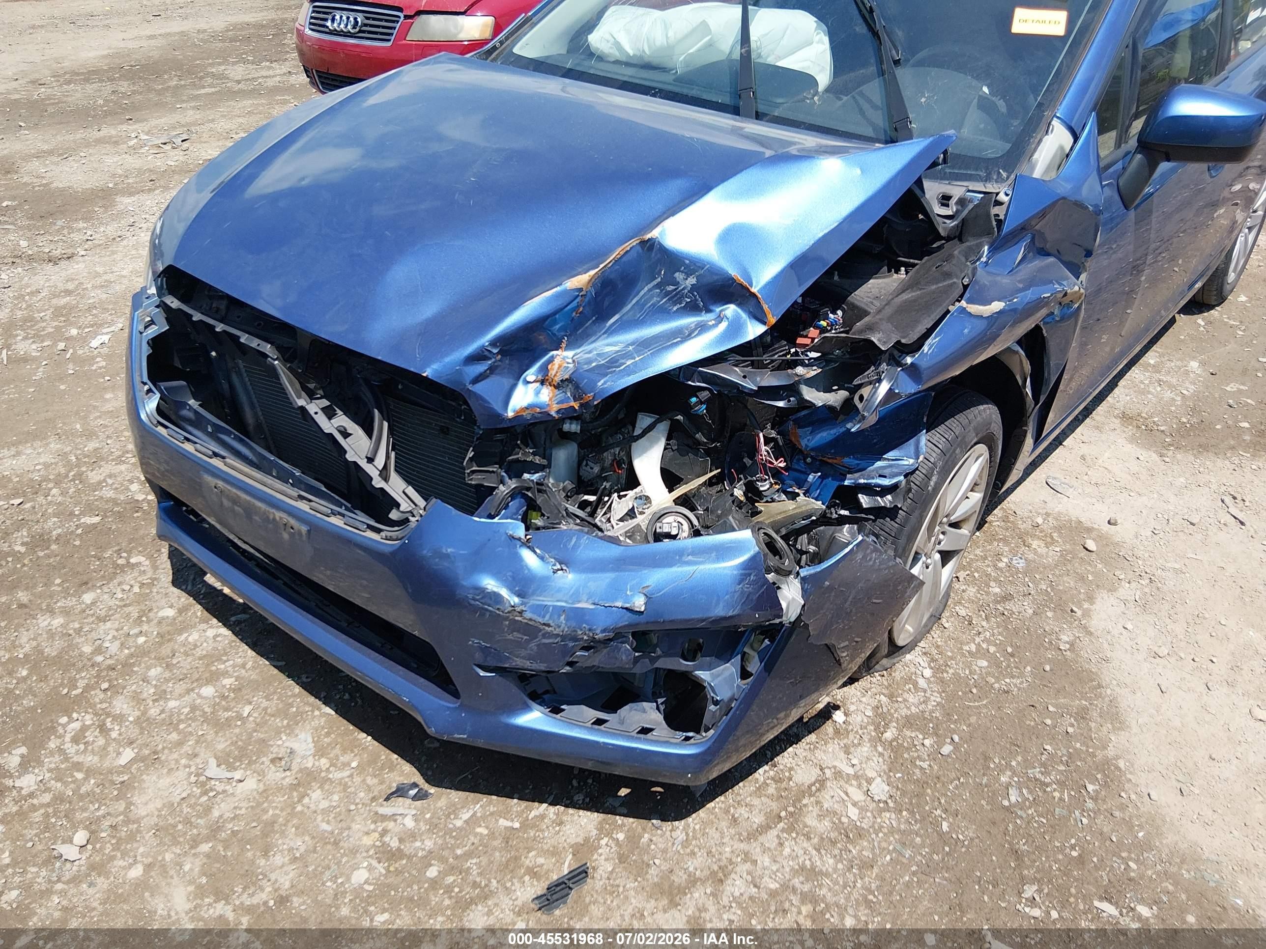2015 Subaru Impreza 2.0i Premium Blue vin: JF1GPAC62F8207716