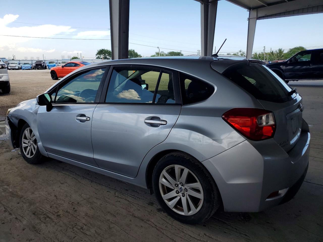 2015 Subaru Impreza Premium Silver vin: JF1GPAC62FH214438