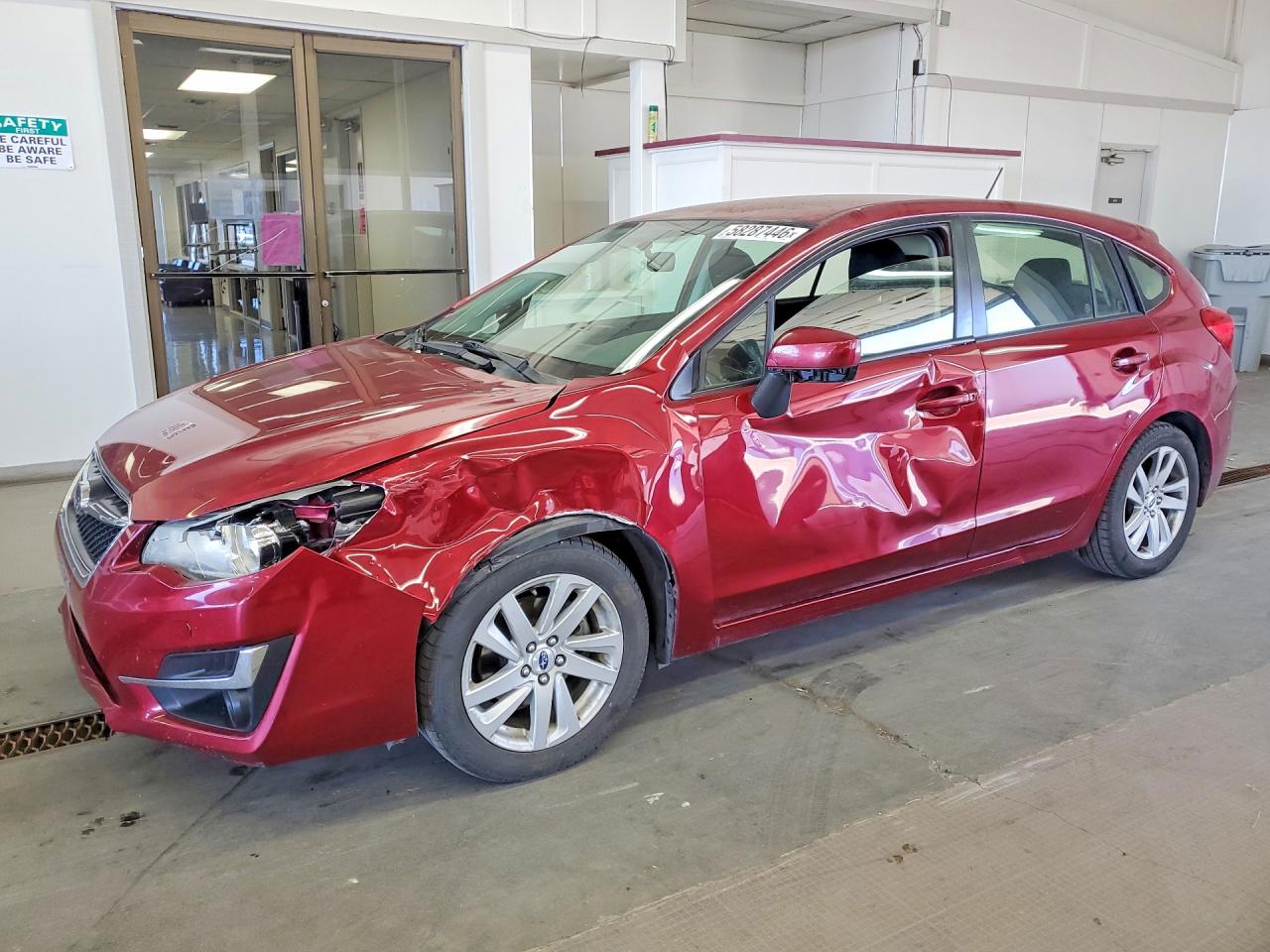 2015 Subaru Impreza Burgundy vin: JF1GPAC62FH262585