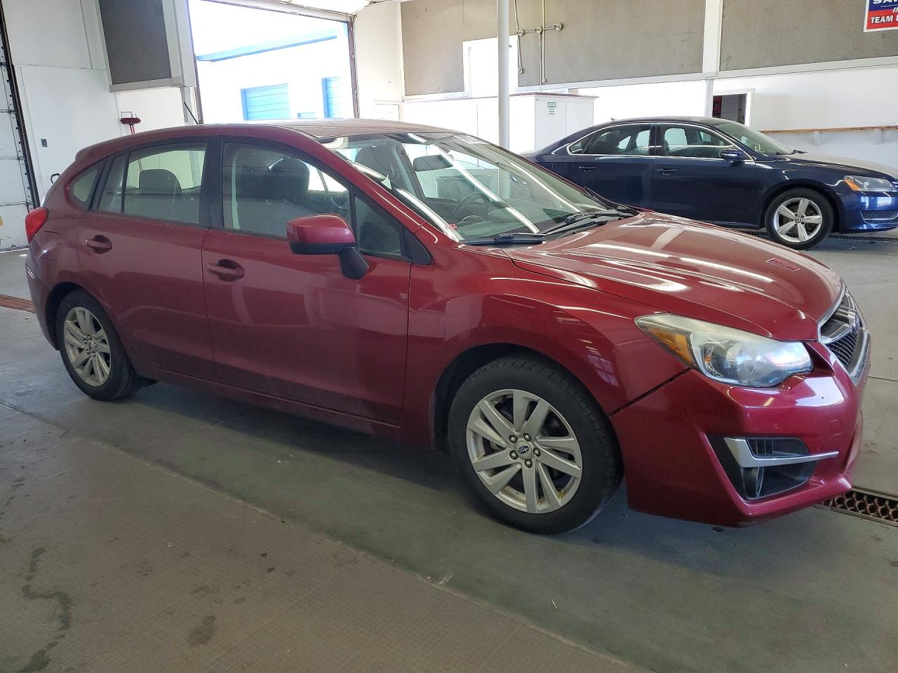2015 Subaru Impreza Бордовый vin: JF1GPAC62FH262585