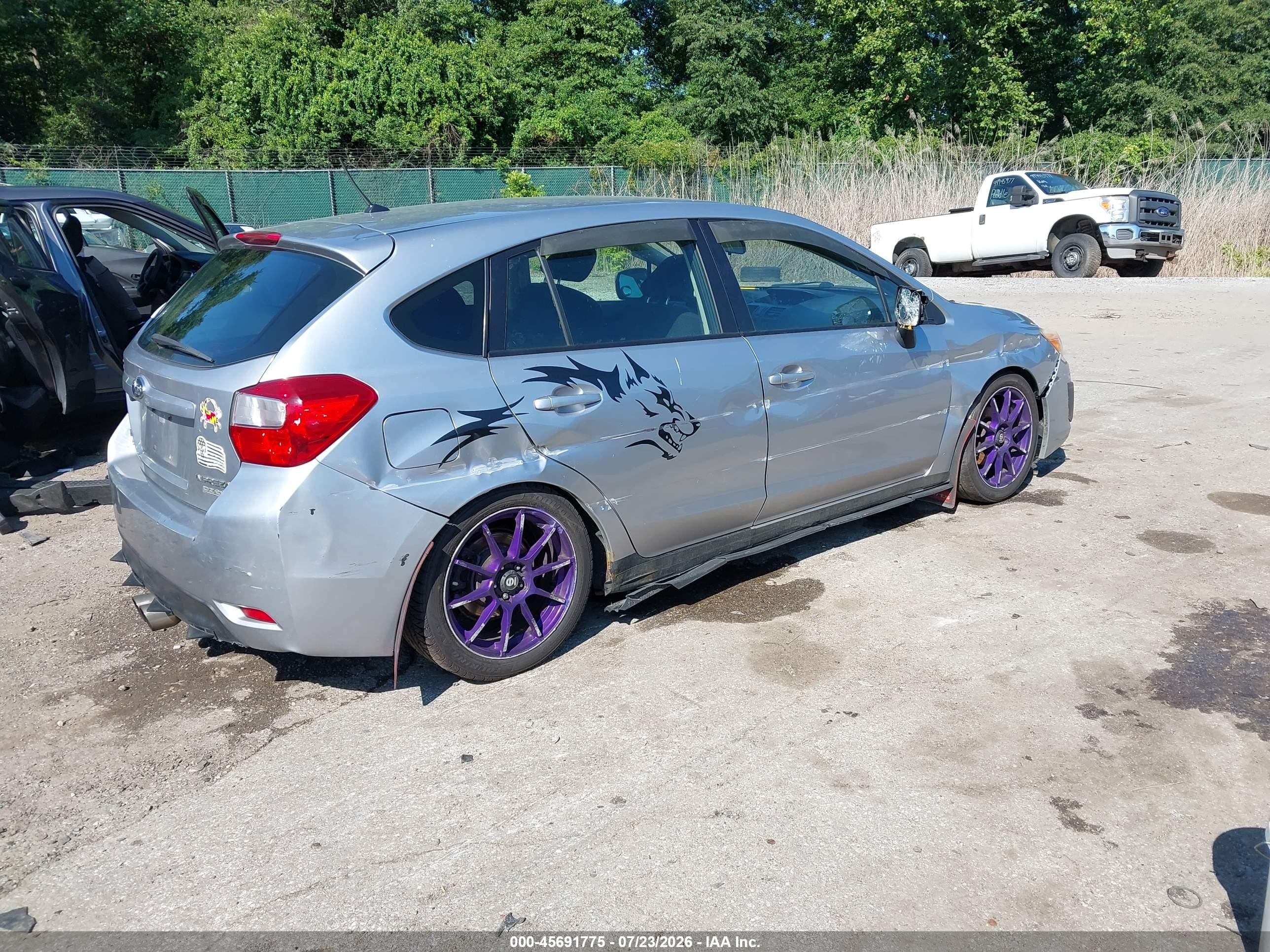 2012 Subaru Impreza 2.0i Premium Silver vin: JF1GPAC63CH209356