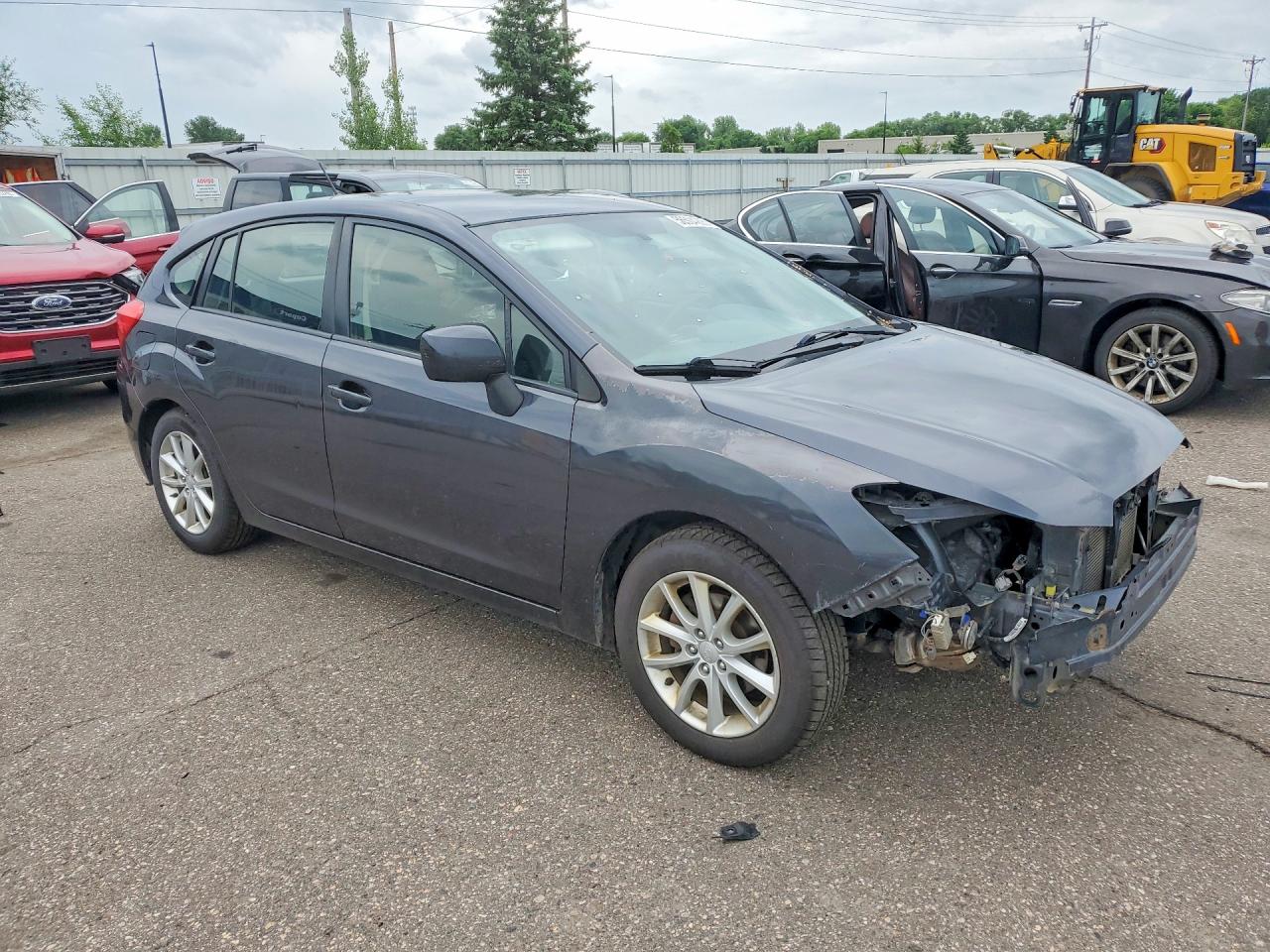 2012 Subaru Impreza Premium Gray vin: JF1GPAC63CH216727