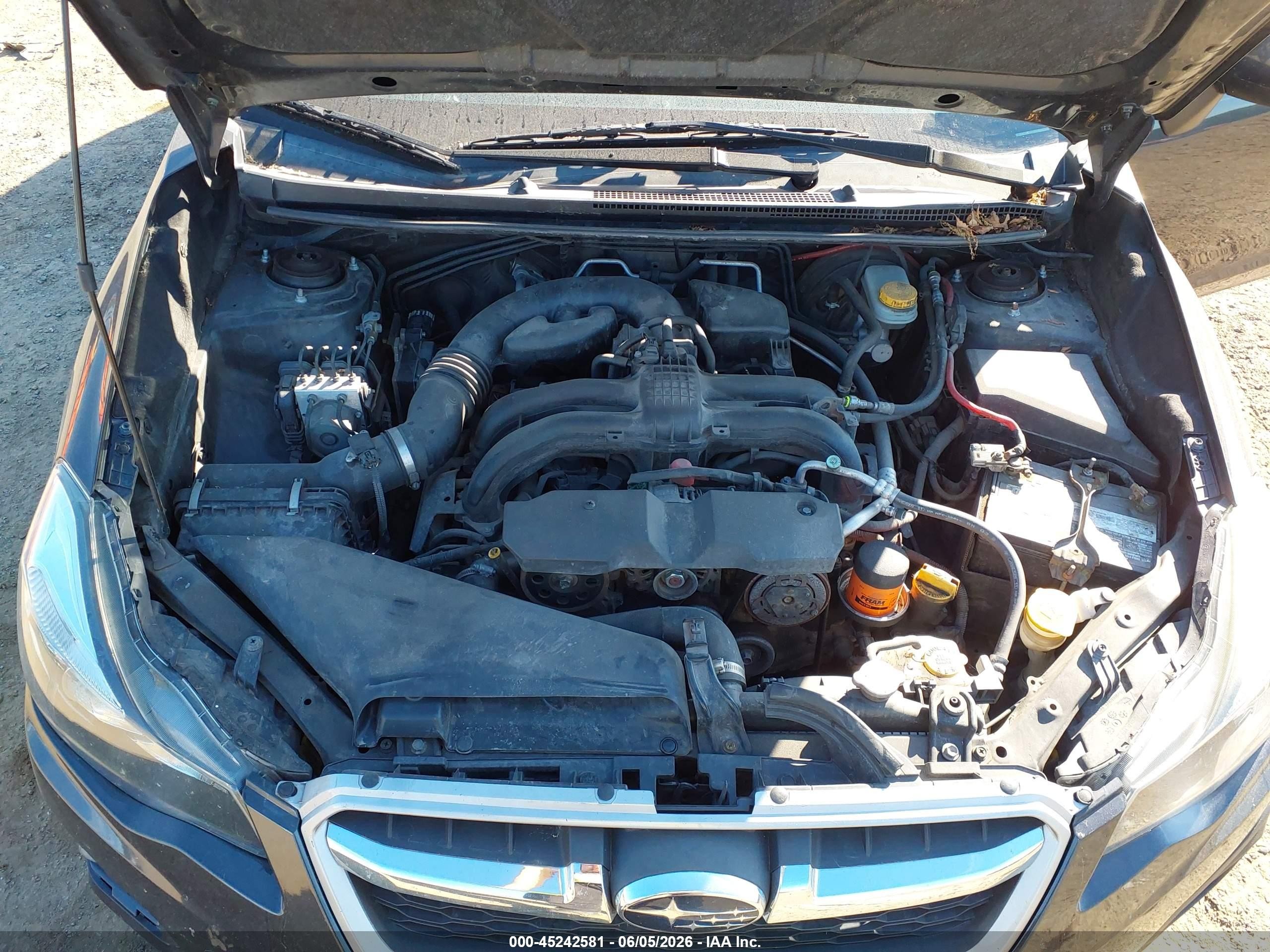 2013 Subaru Impreza 2.0i Premium Black vin: JF1GPAC63D2214111