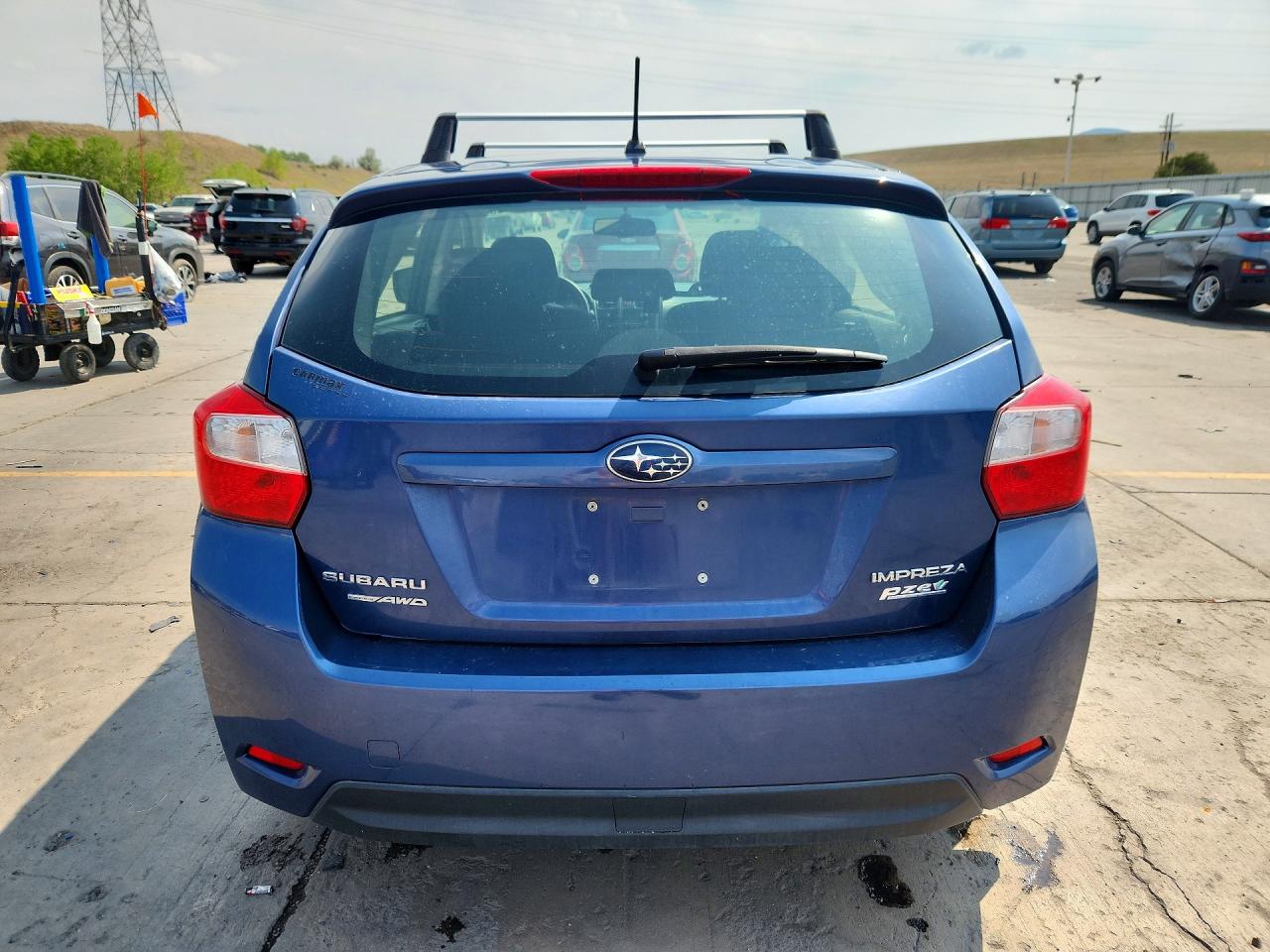 2013 Subaru Impreza Premium Blue vin: JF1GPAC63DG204701