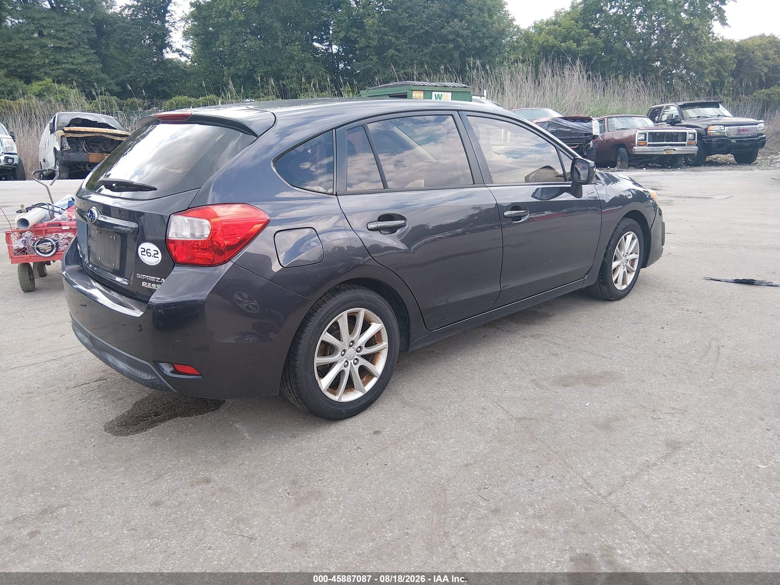 2013 Subaru Impreza 2.0i Premium Черный vin: JF1GPAC63DH203221