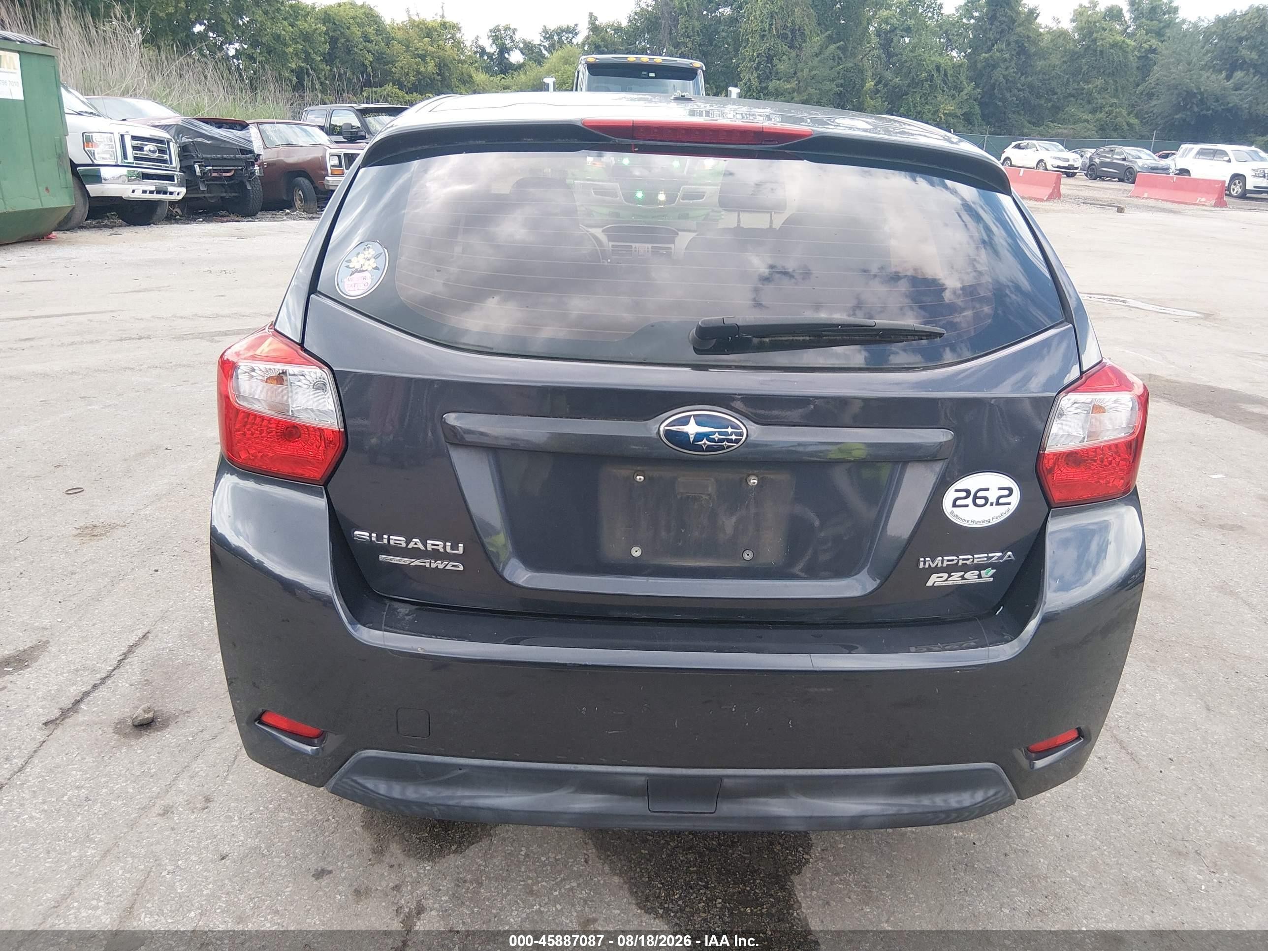 2013 Subaru Impreza 2.0i Premium Черный vin: JF1GPAC63DH203221
