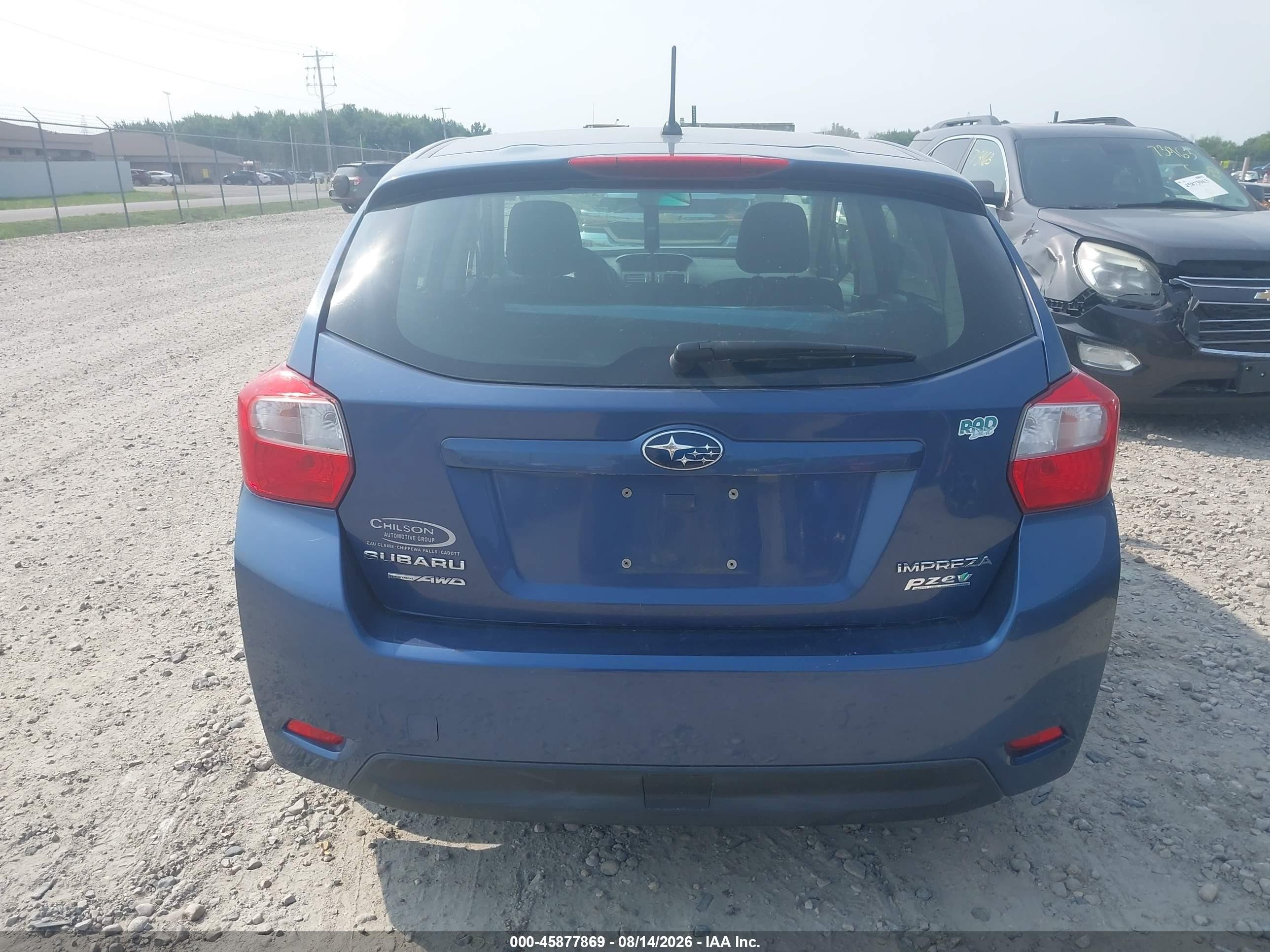 2013 Subaru Impreza 2.0i Premium Light Blue vin: JF1GPAC63DH820702