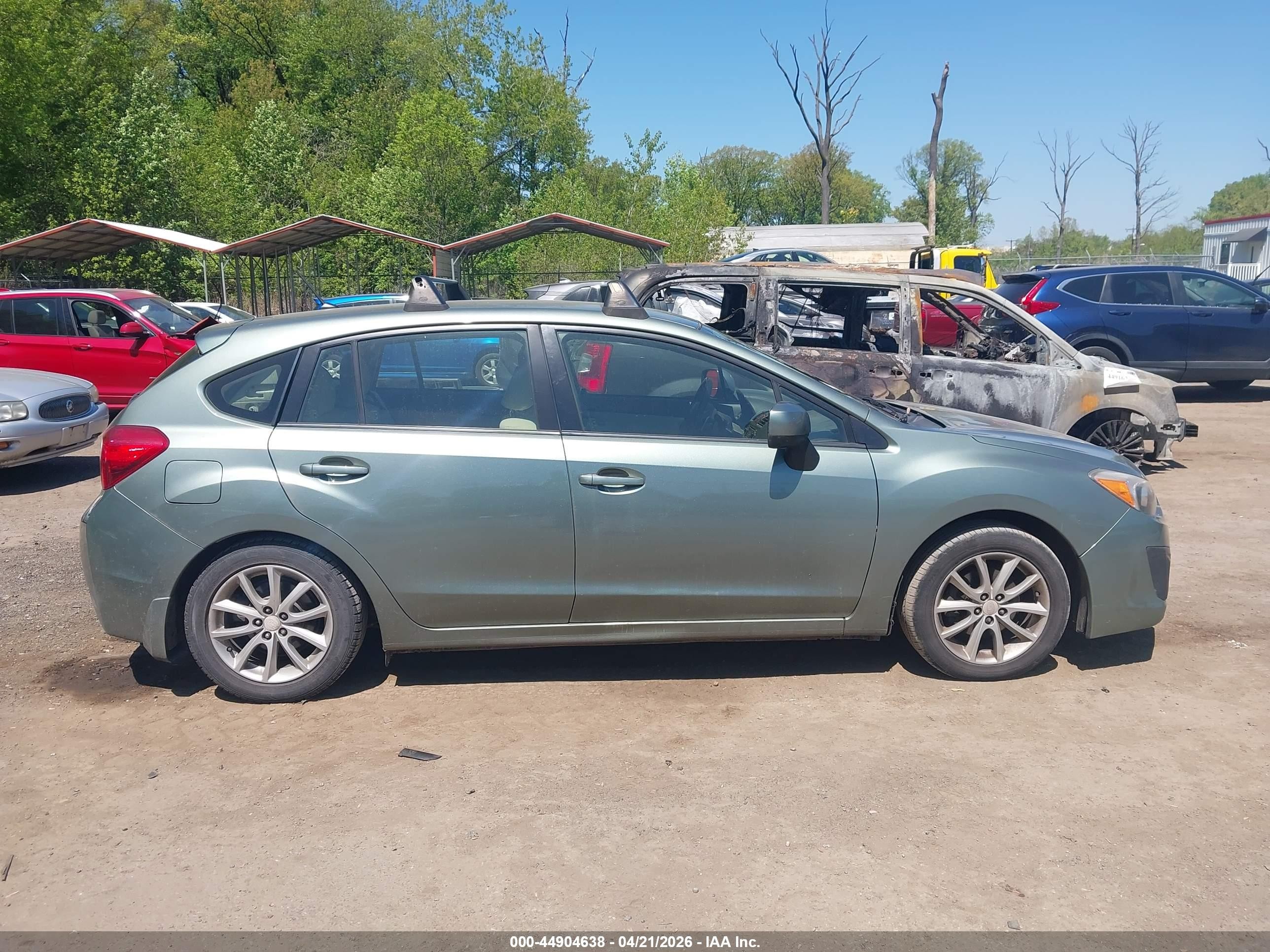 2014 Subaru Impreza 2.0i Premium Green vin: JF1GPAC63E8234132