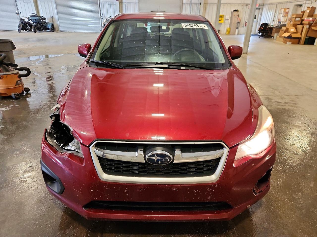 2014 Subaru Impreza Premium Maroon vin: JF1GPAC63E8234969
