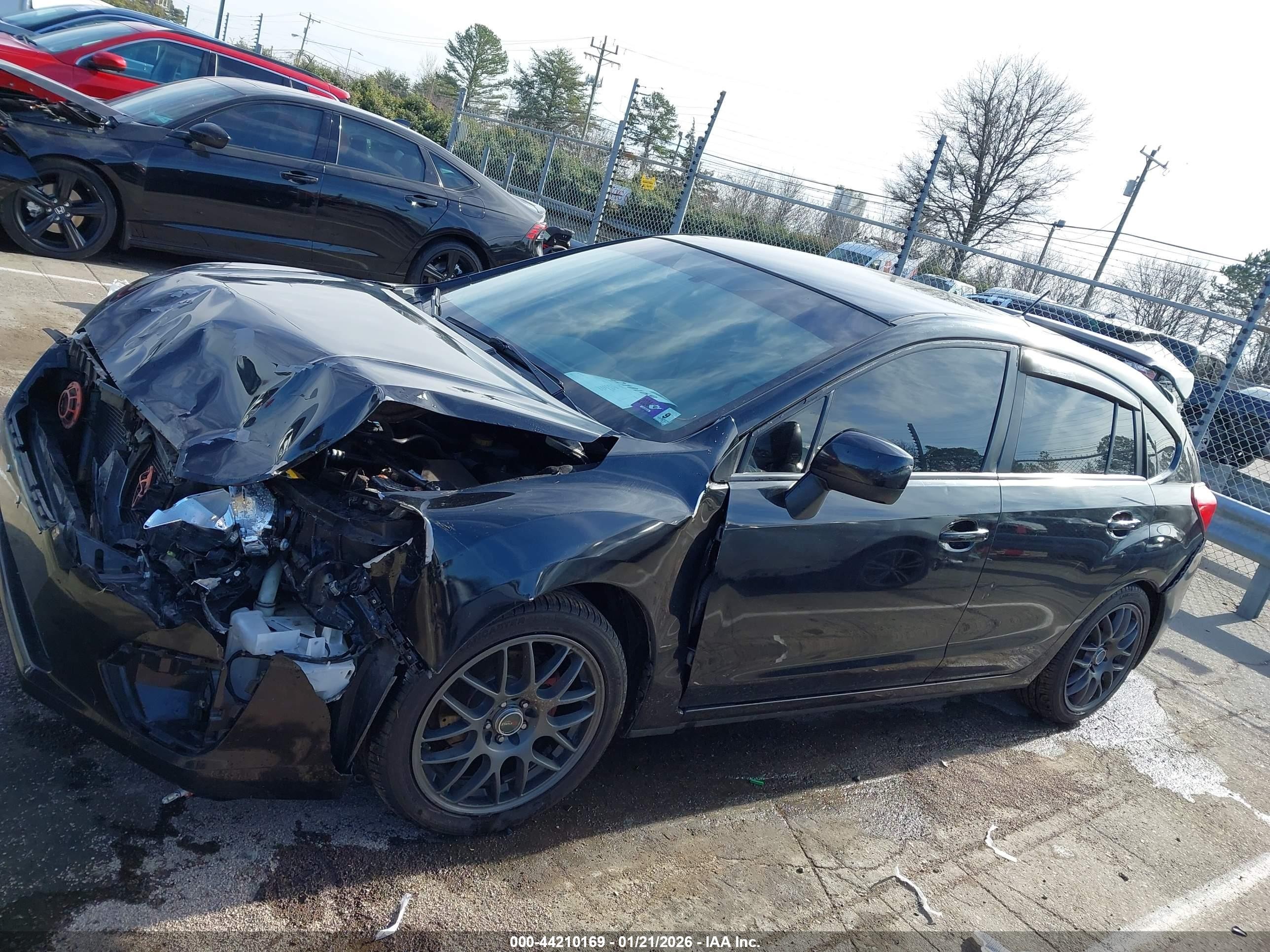 2014 Subaru Impreza 2.0i Premium Black vin: JF1GPAC63E8268250