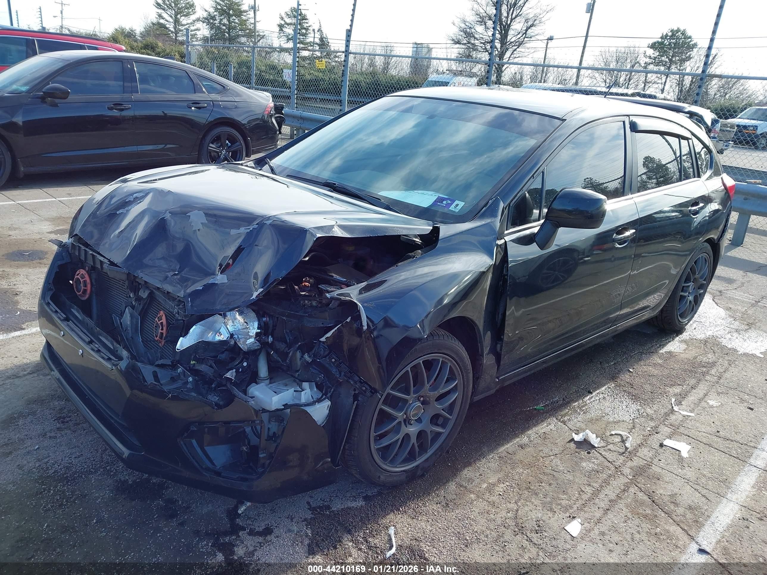 2014 Subaru Impreza 2.0i Premium Black vin: JF1GPAC63E8268250