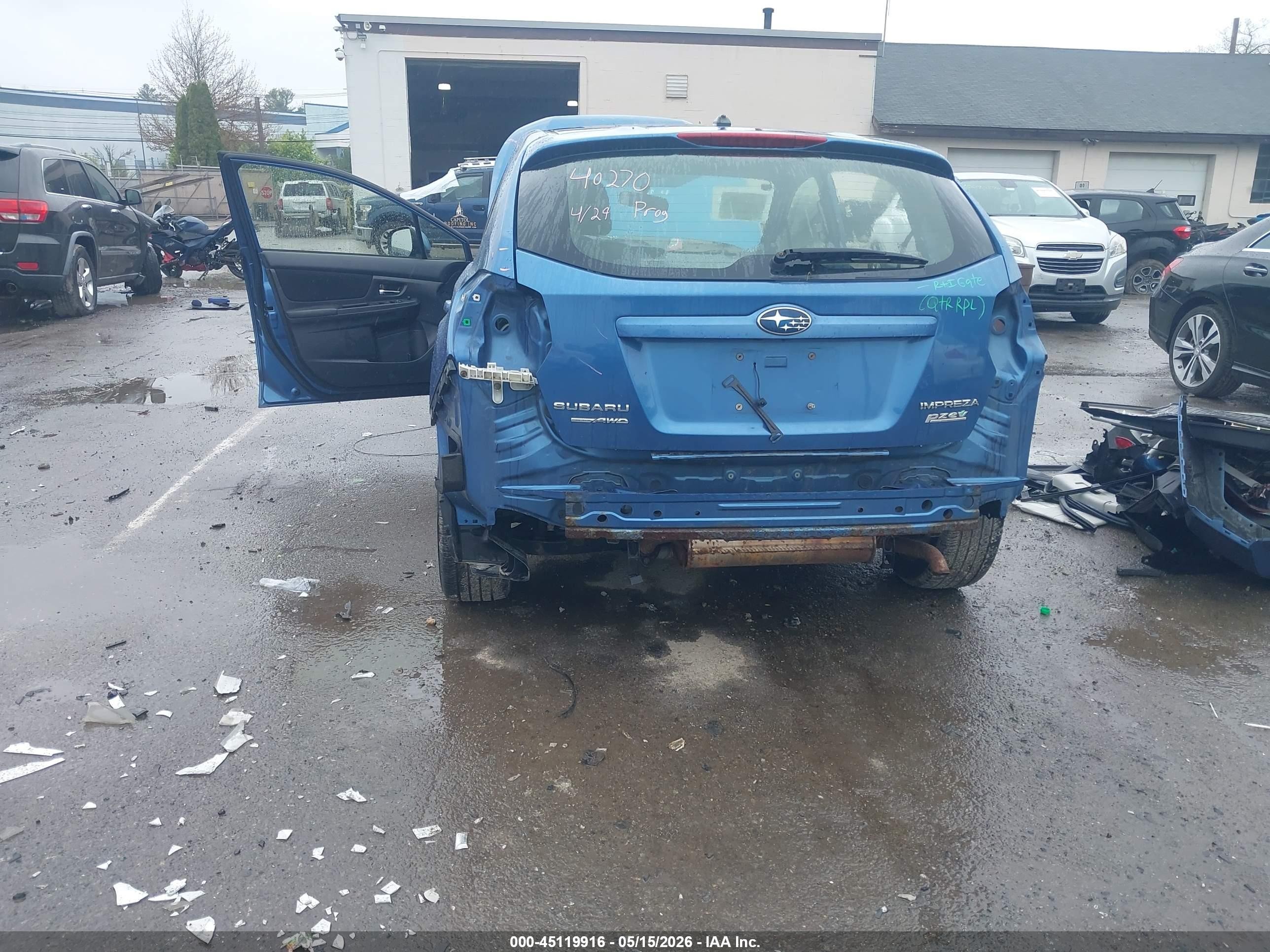 2014 Subaru Impreza 2.0i Premium Blue vin: JF1GPAC63E8277322