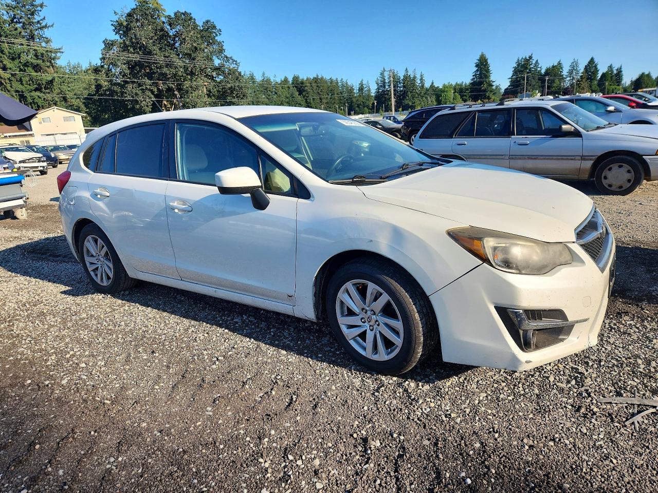 2015 Subaru Impreza Premium White vin: JF1GPAC63F8236691