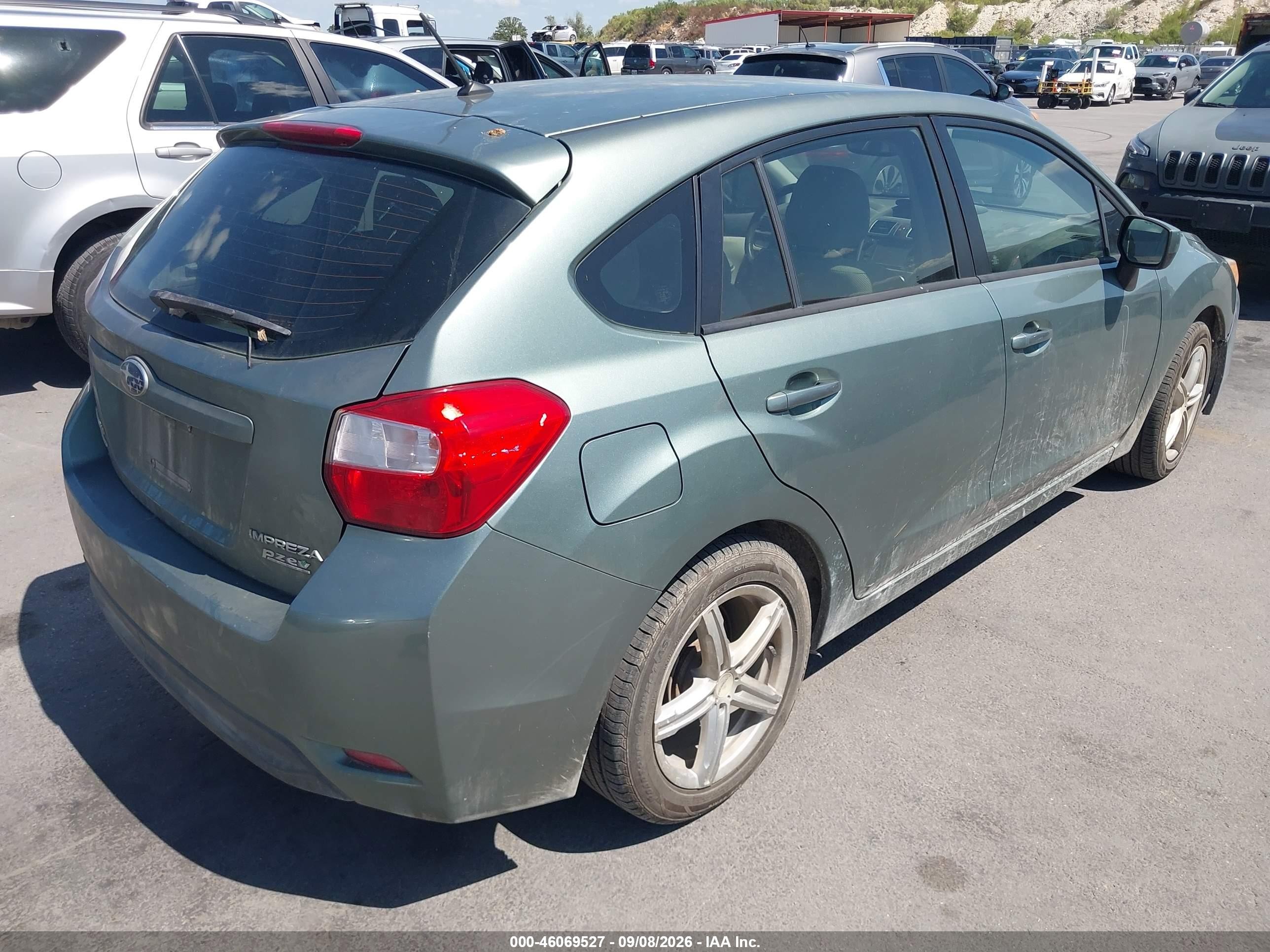 2015 Subaru Impreza 2.0i Premium Green vin: JF1GPAC63FH226209