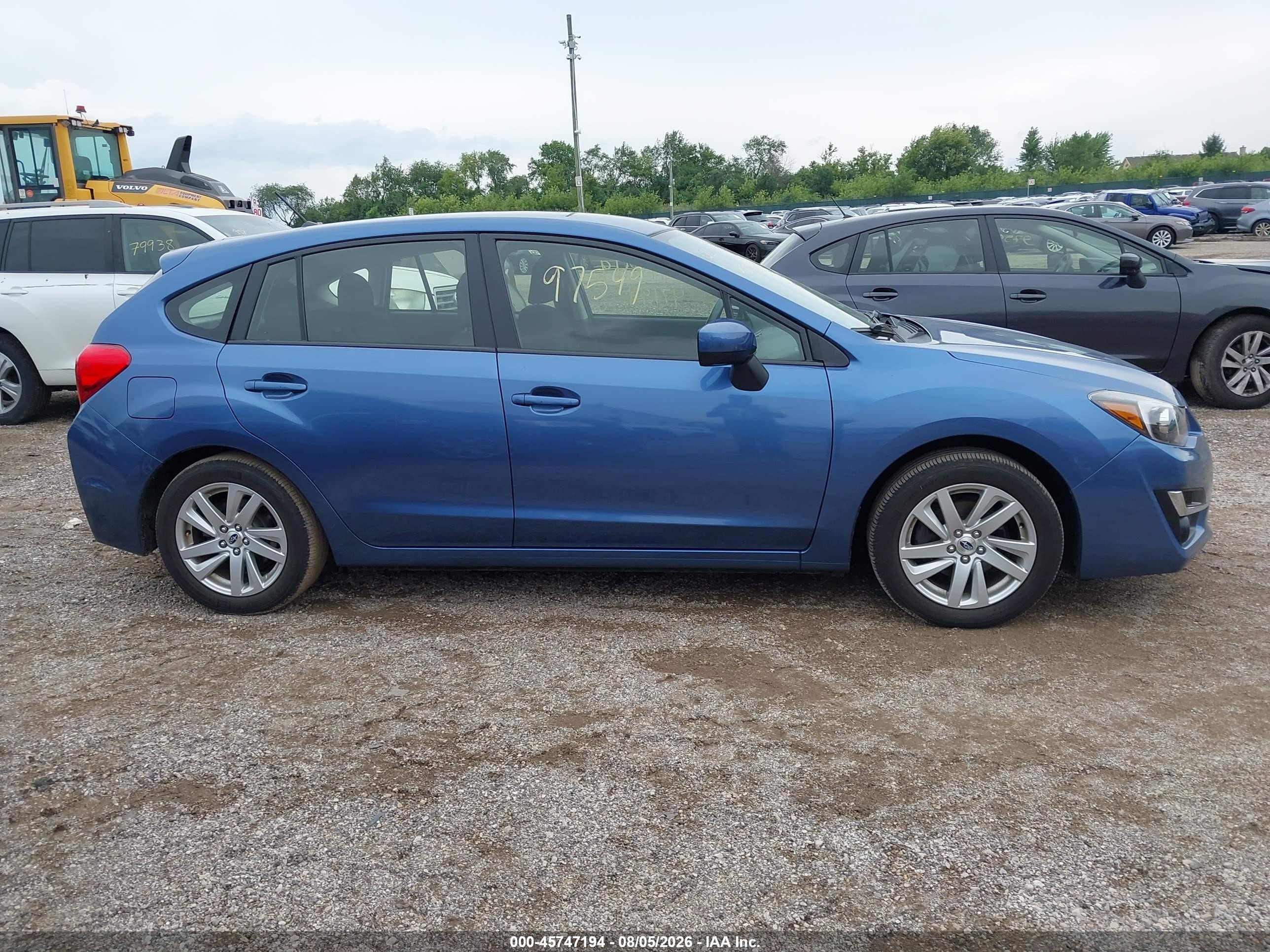 2015 Subaru Impreza 2.0i Premium Синий vin: JF1GPAC63FH274714