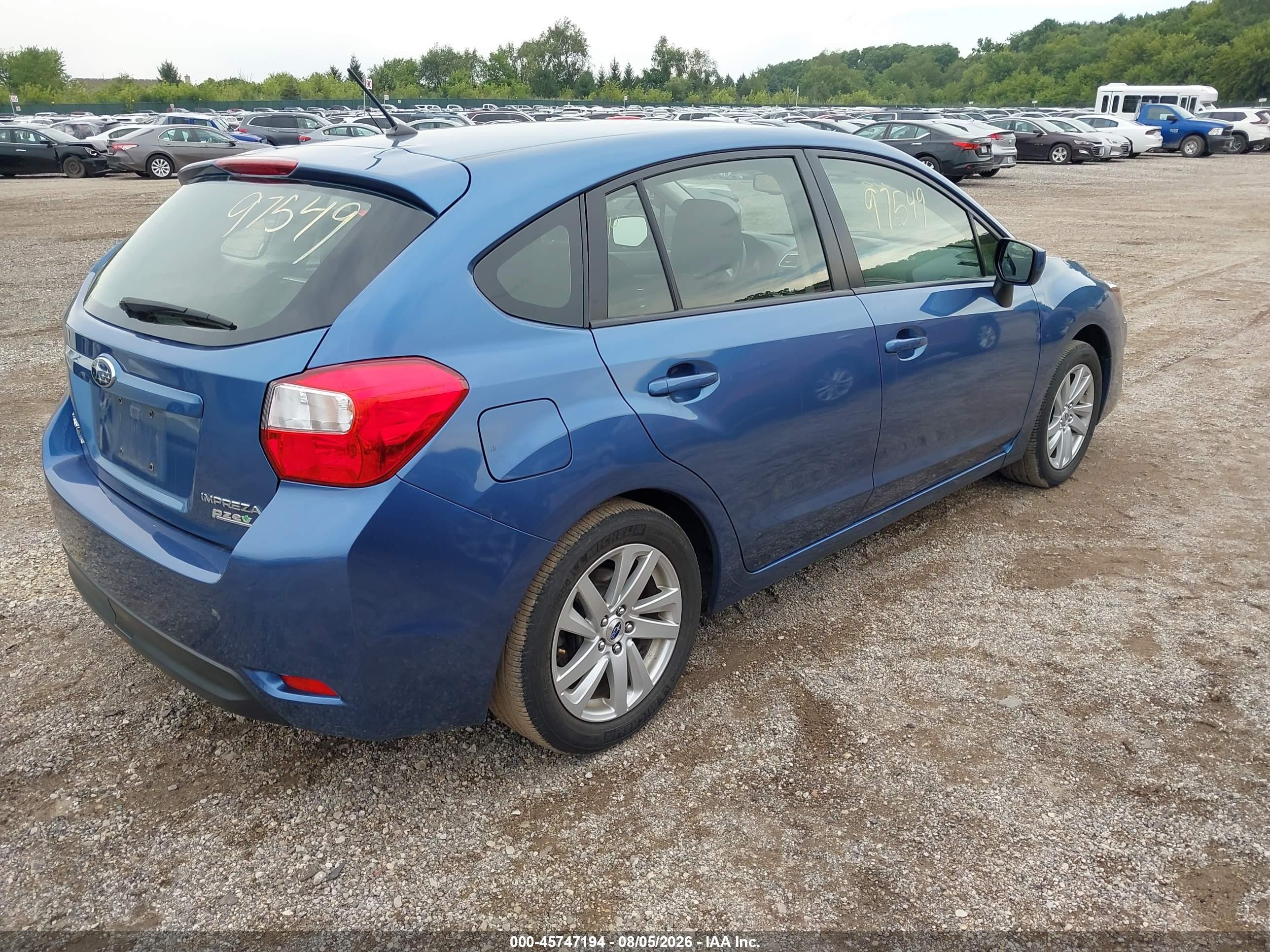 2015 Subaru Impreza 2.0i Premium Синий vin: JF1GPAC63FH274714
