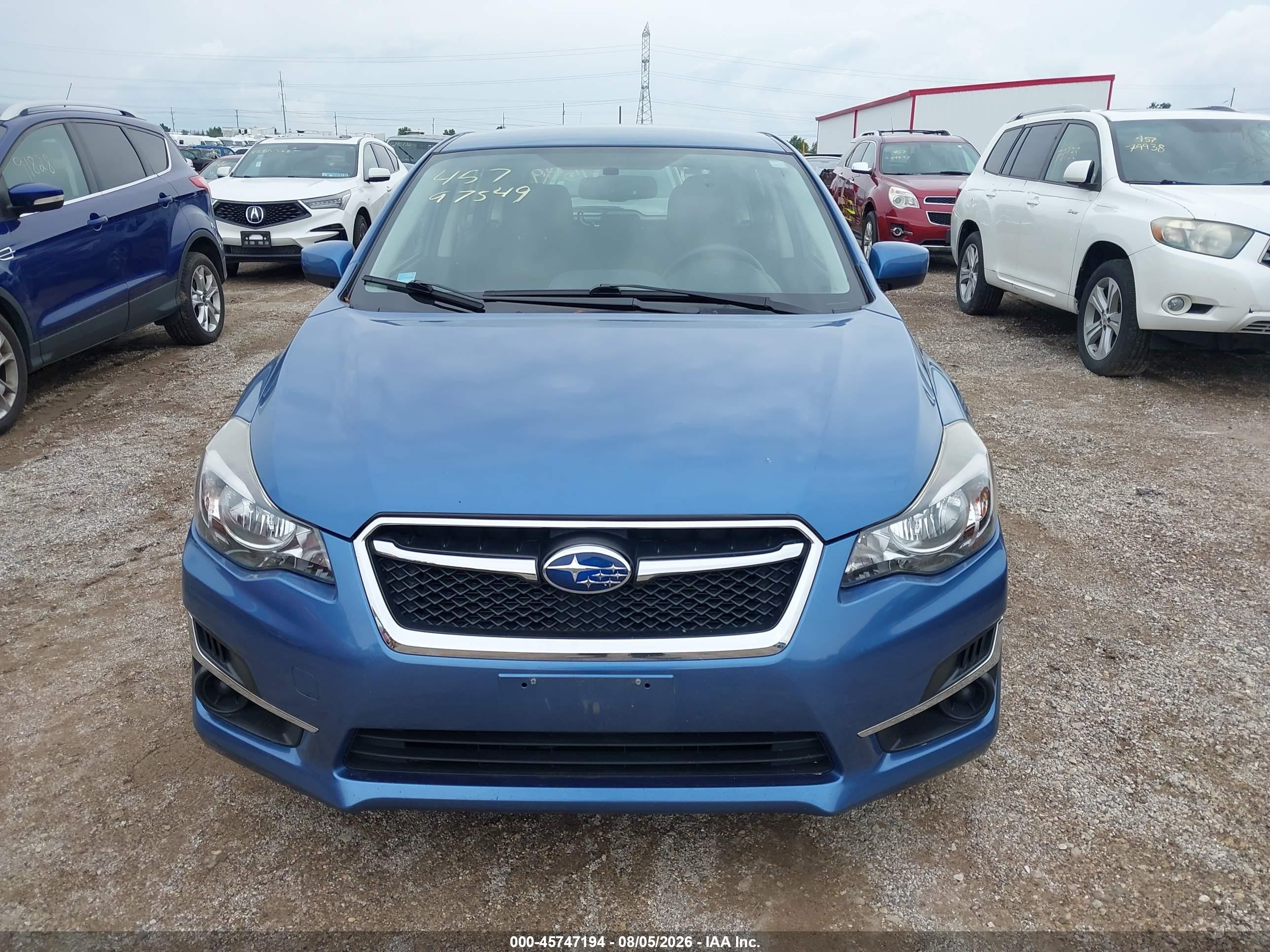 2015 Subaru Impreza 2.0i Premium Синий vin: JF1GPAC63FH274714