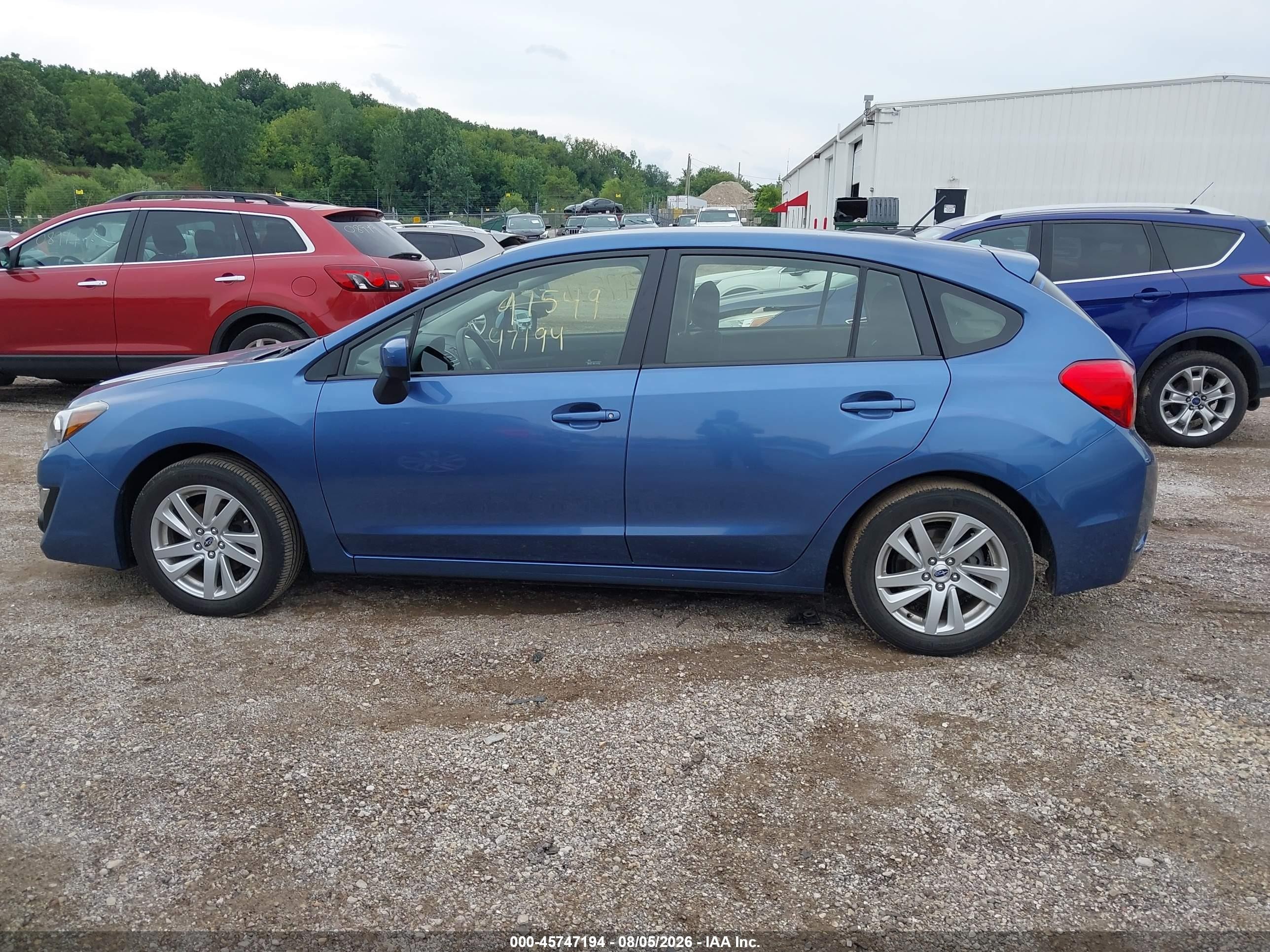 2015 Subaru Impreza 2.0i Premium Синий vin: JF1GPAC63FH274714