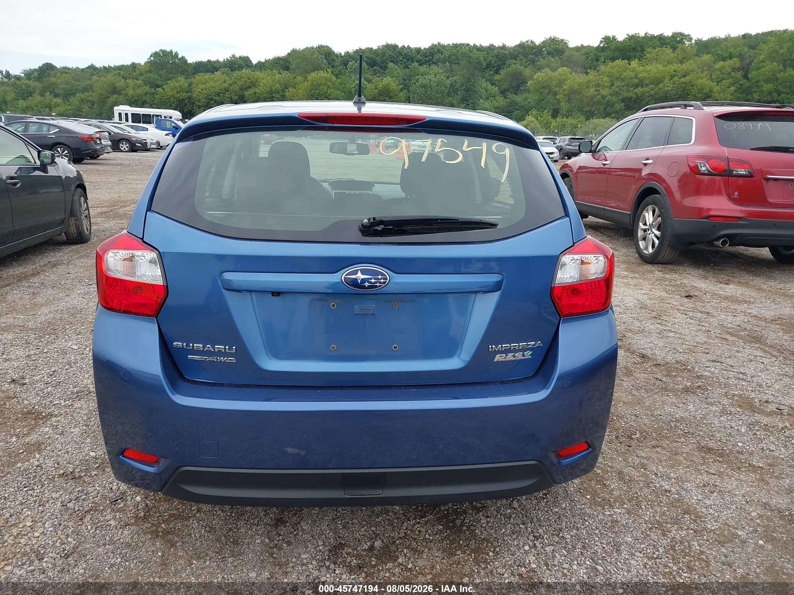 2015 Subaru Impreza 2.0i Premium Синий vin: JF1GPAC63FH274714