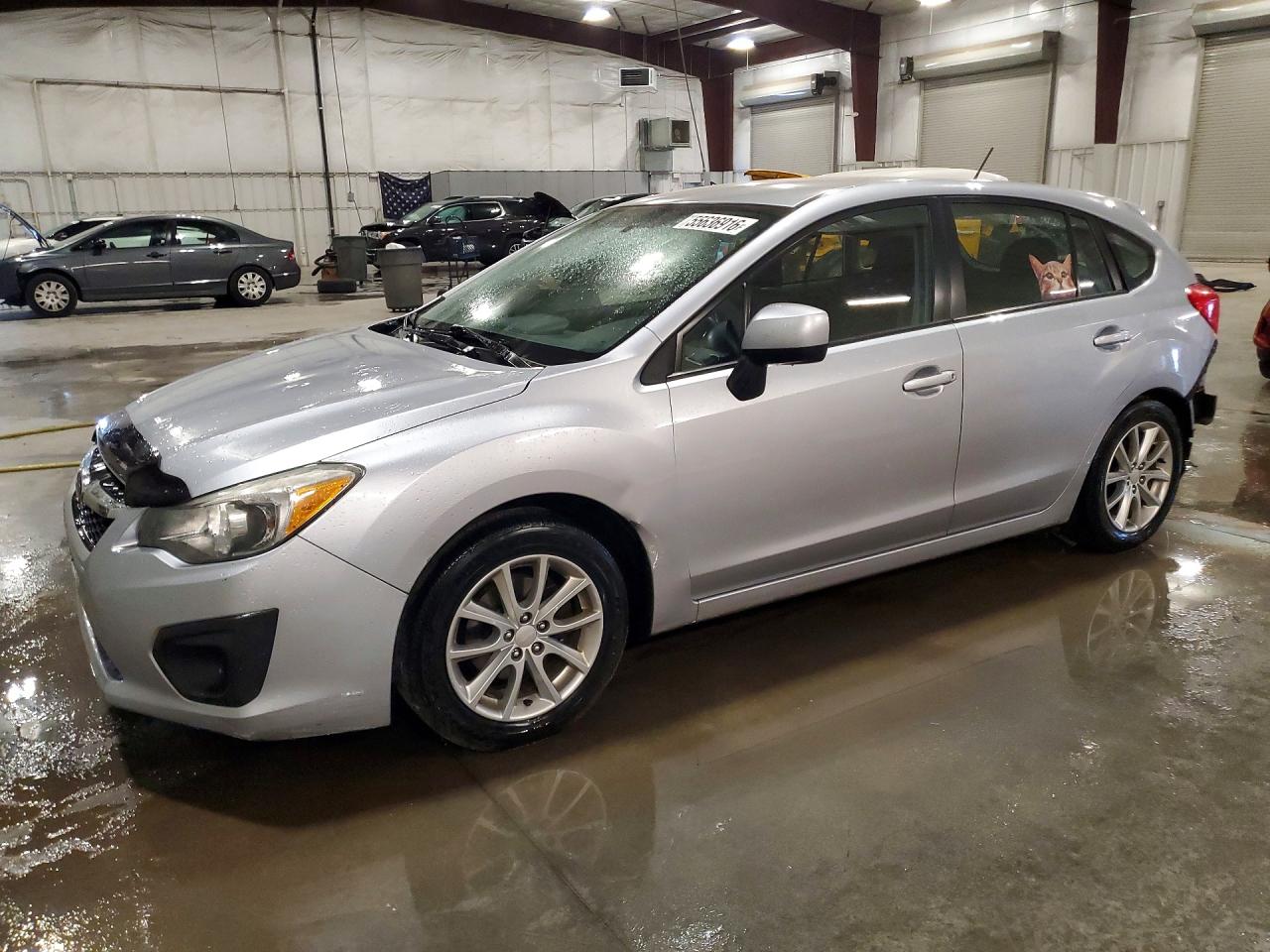 2012 Subaru Impreza Premium Silver vin: JF1GPAC64CH218812