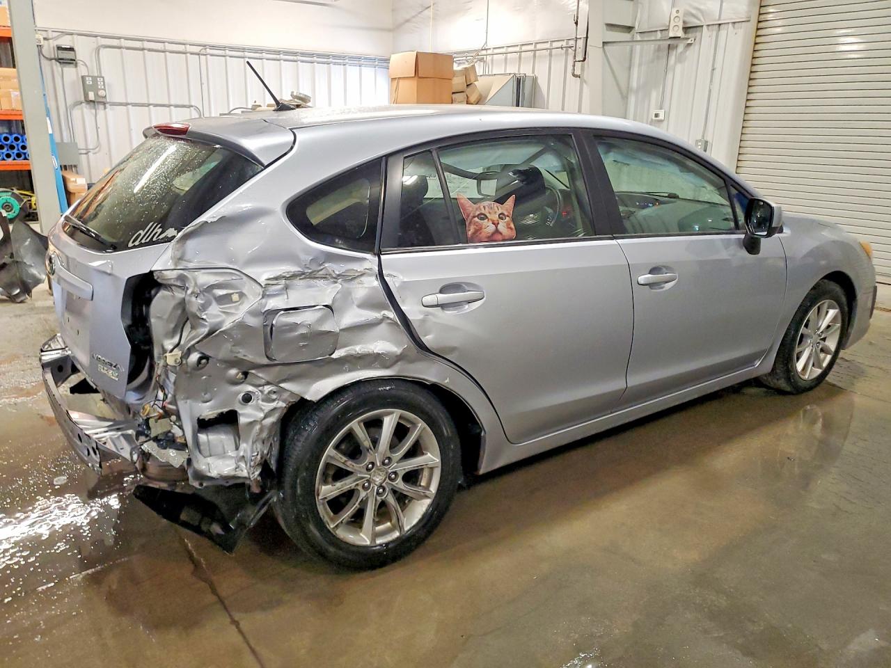 2012 Subaru Impreza Premium Silver vin: JF1GPAC64CH218812
