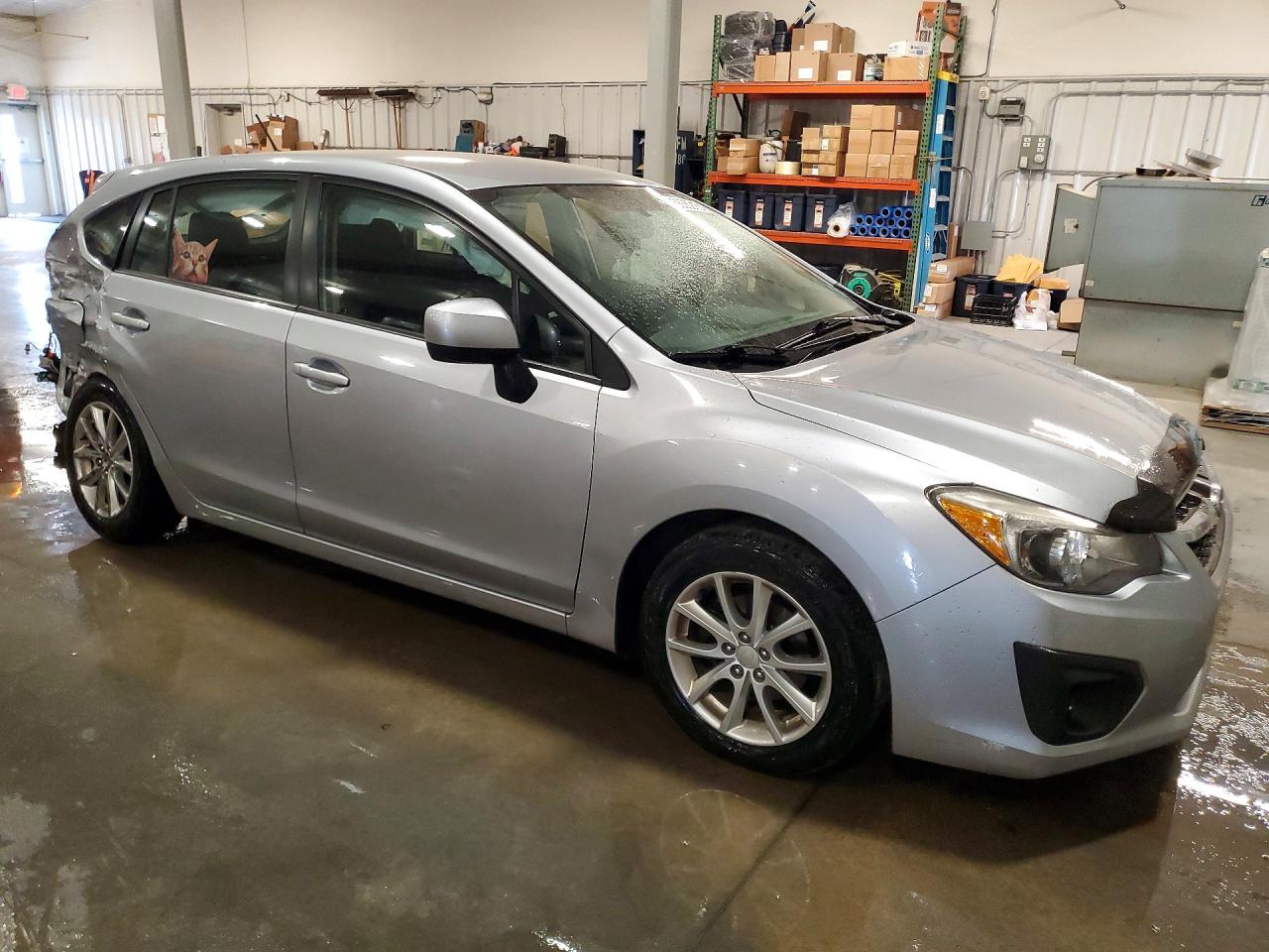 2012 Subaru Impreza Premium Silver vin: JF1GPAC64CH218812