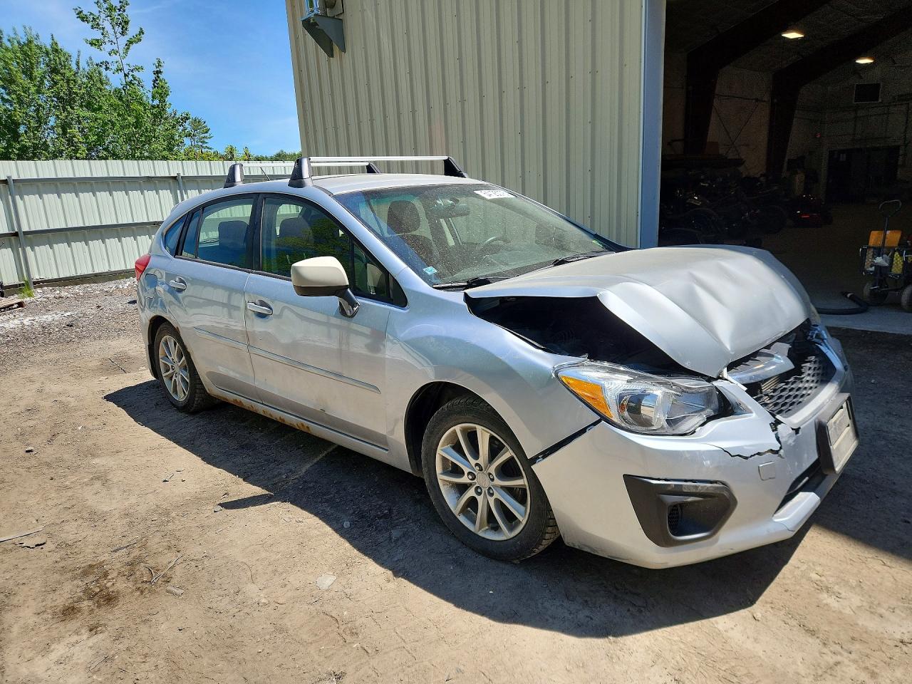 2012 Subaru Impreza Premium Silver vin: JF1GPAC64CH230572