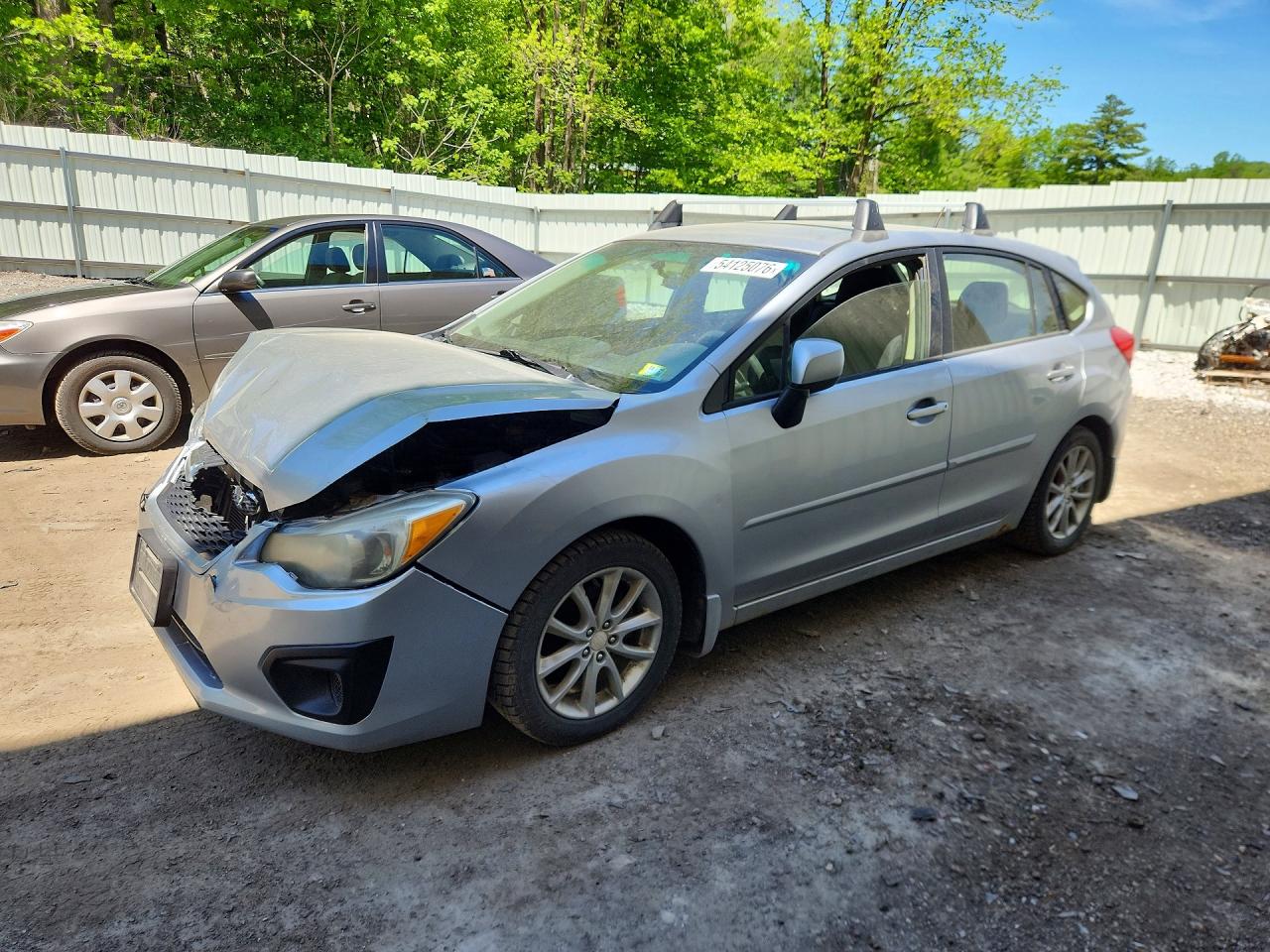 2012 Subaru Impreza Premium Silver vin: JF1GPAC64CH230572