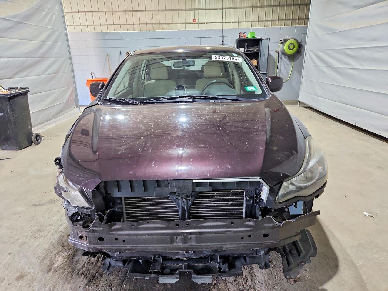 2012 Subaru Impreza Premium Burgundy vin: JF1GPAC64CH234654