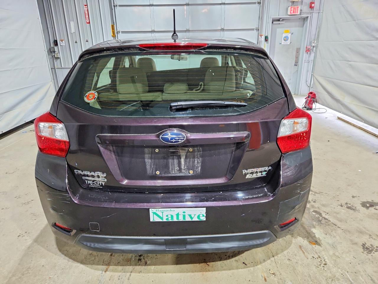 2012 Subaru Impreza Premium Burgundy vin: JF1GPAC64CH234654