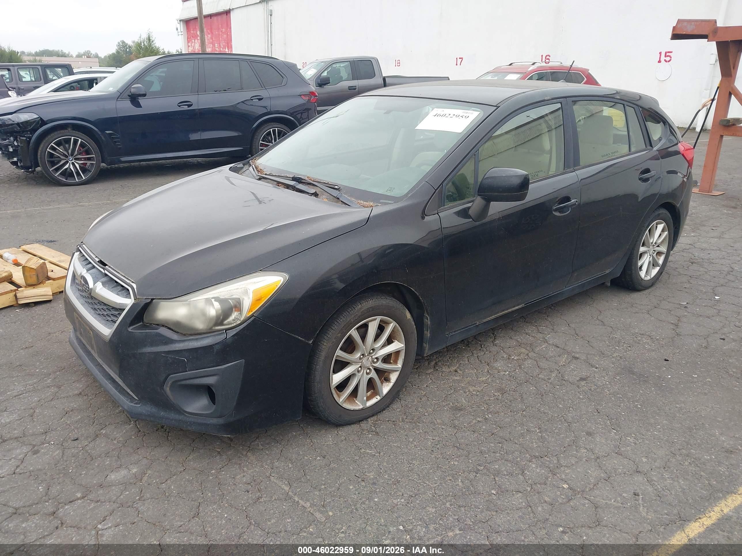 2013 Subaru Impreza 2.0i Premium Black vin: JF1GPAC64D2831629