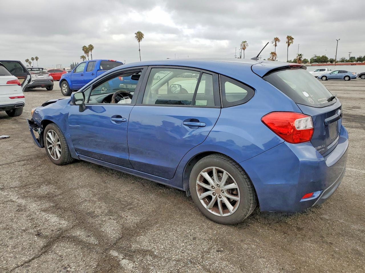 2013 Subaru Impreza Premium Blue vin: JF1GPAC64D2882886