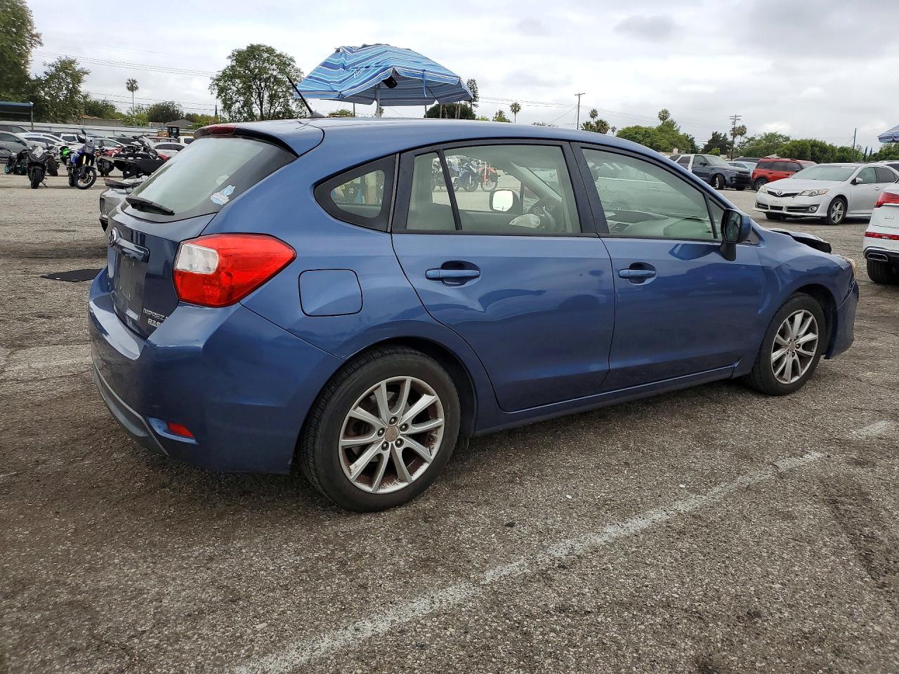 2013 Subaru Impreza Premium Blue vin: JF1GPAC64D2882886