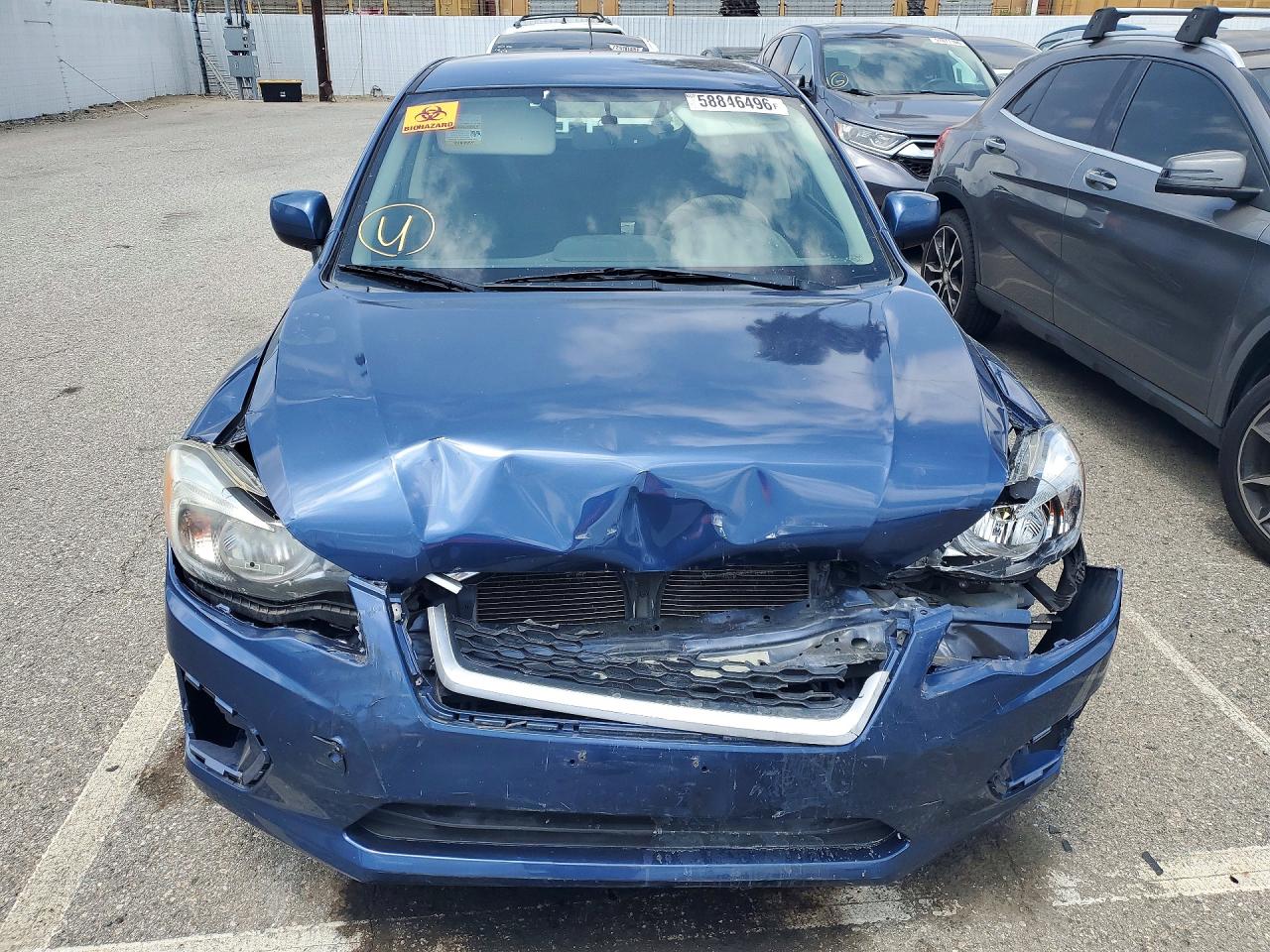 2013 Subaru Impreza Premium Blue vin: JF1GPAC64D2882886