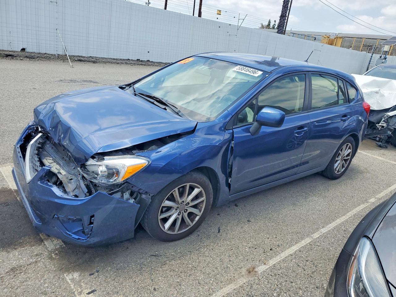 2013 Subaru Impreza Premium Blue vin: JF1GPAC64D2882886