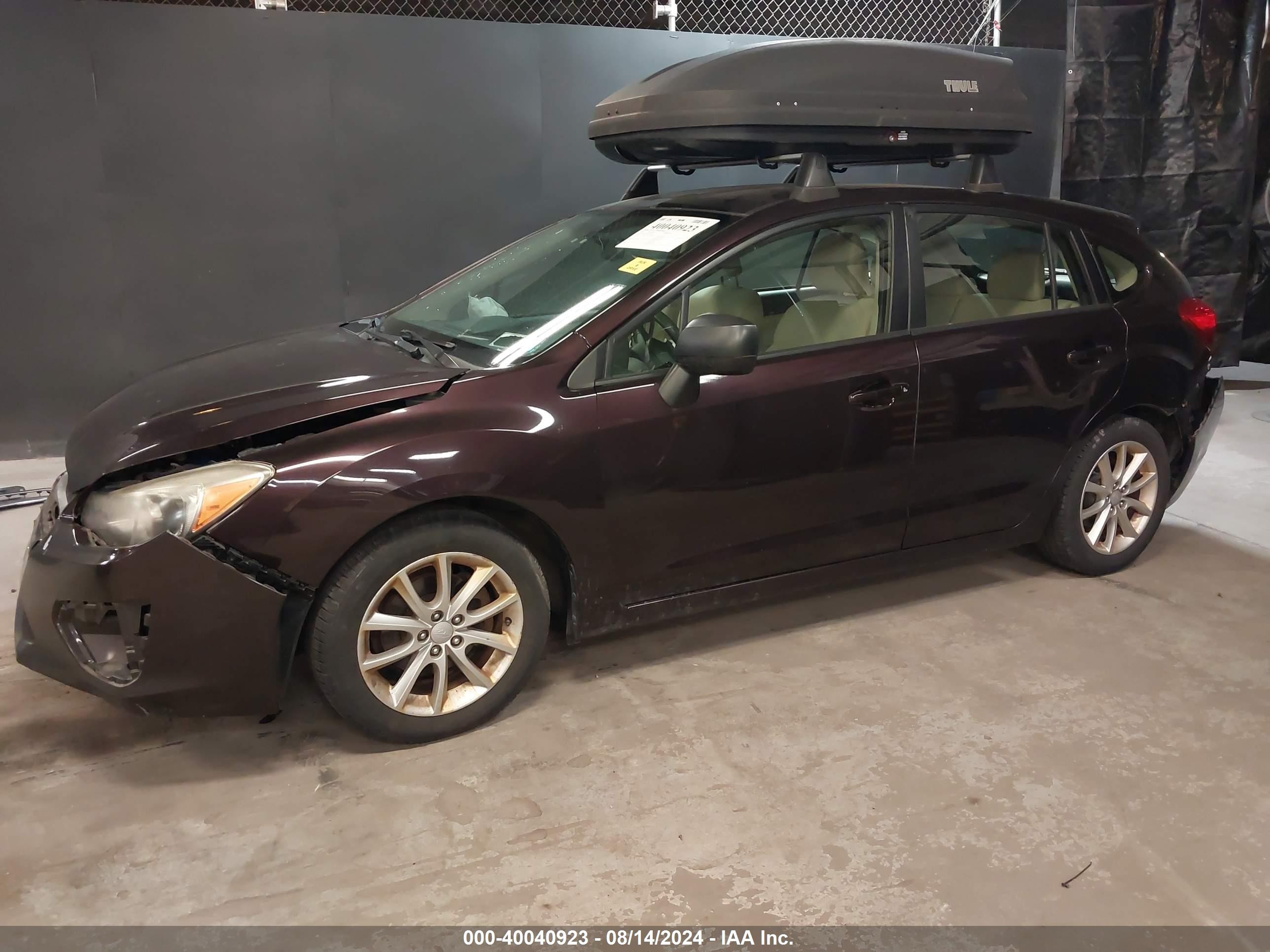 2013 Subaru Impreza 2.0i Premium Purple vin: JF1GPAC64DH208816