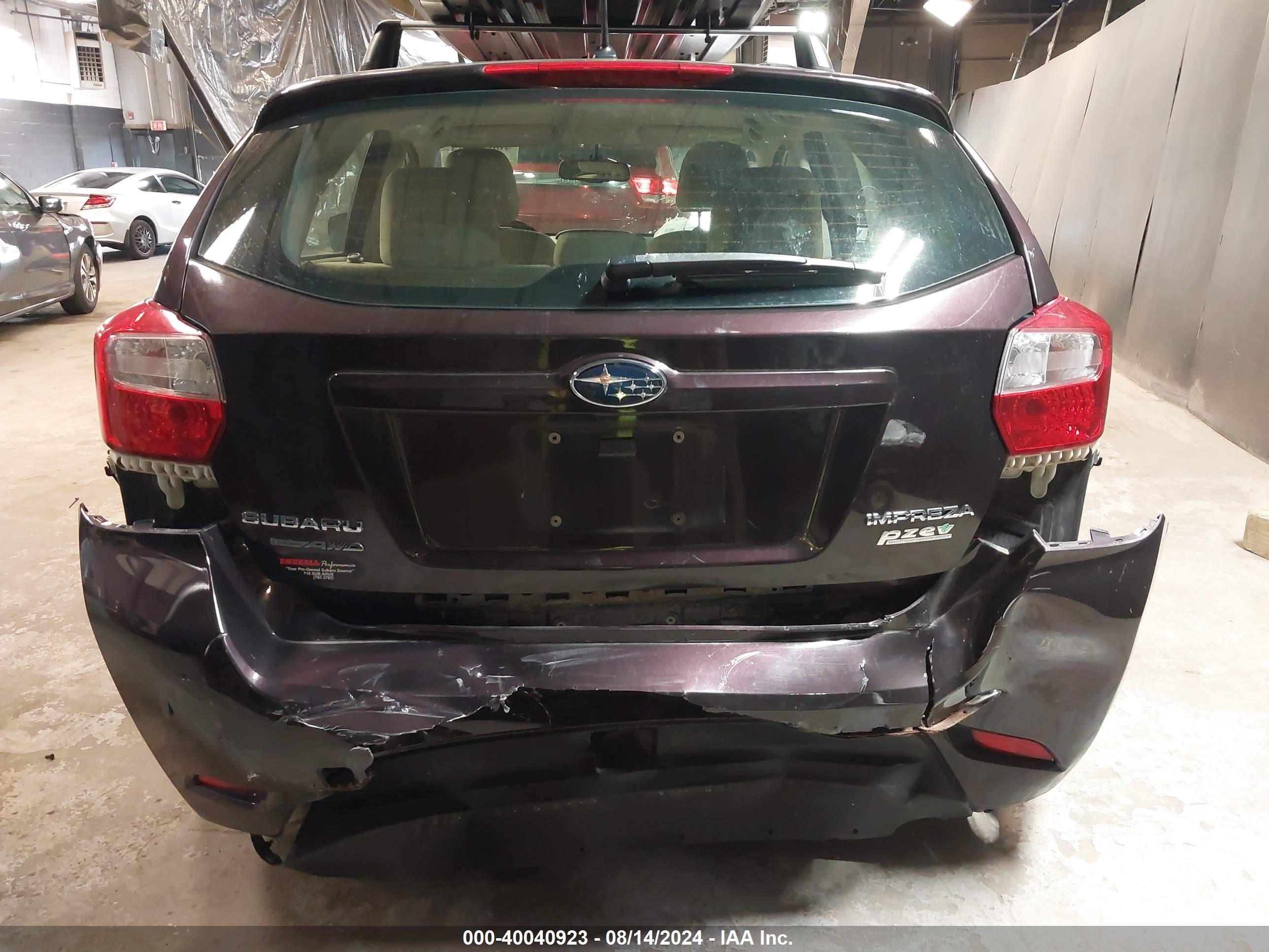 2013 Subaru Impreza 2.0i Premium Purple vin: JF1GPAC64DH208816