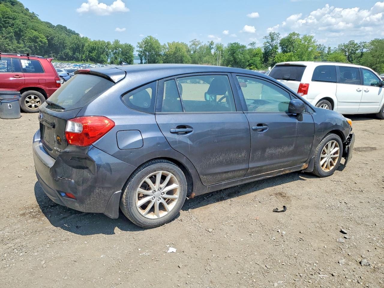 2013 Subaru Impreza Premium Gray vin: JF1GPAC64DH808963